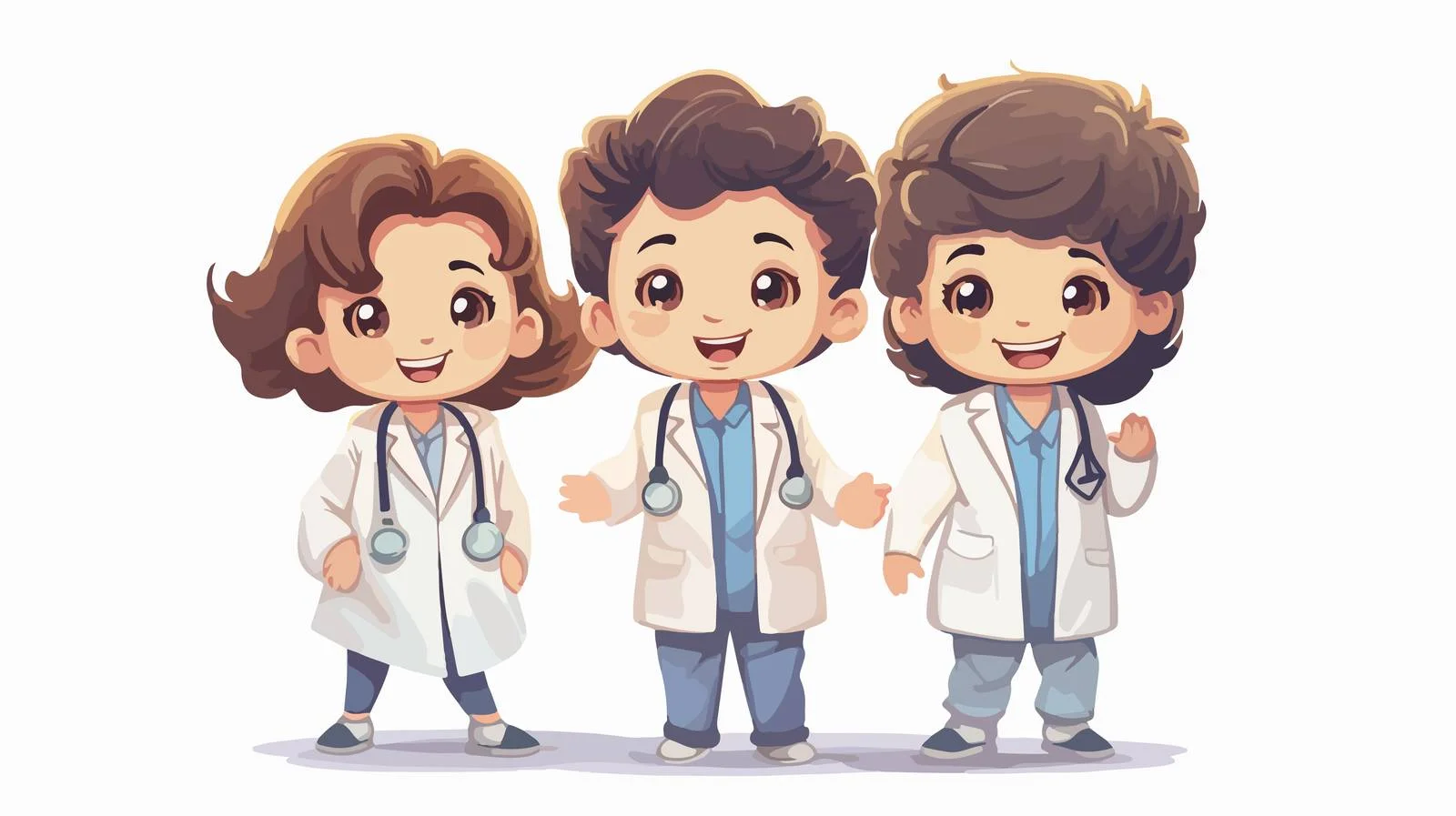 Pediatric Care Cartoon Illustration — free download from Dotvec