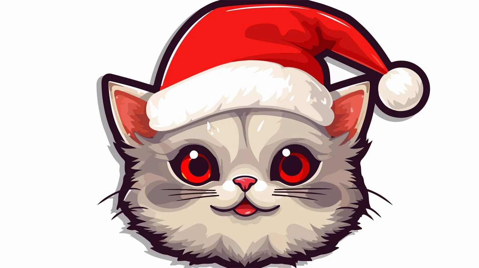 Quirky Cat Sticker — free download from Dotvec