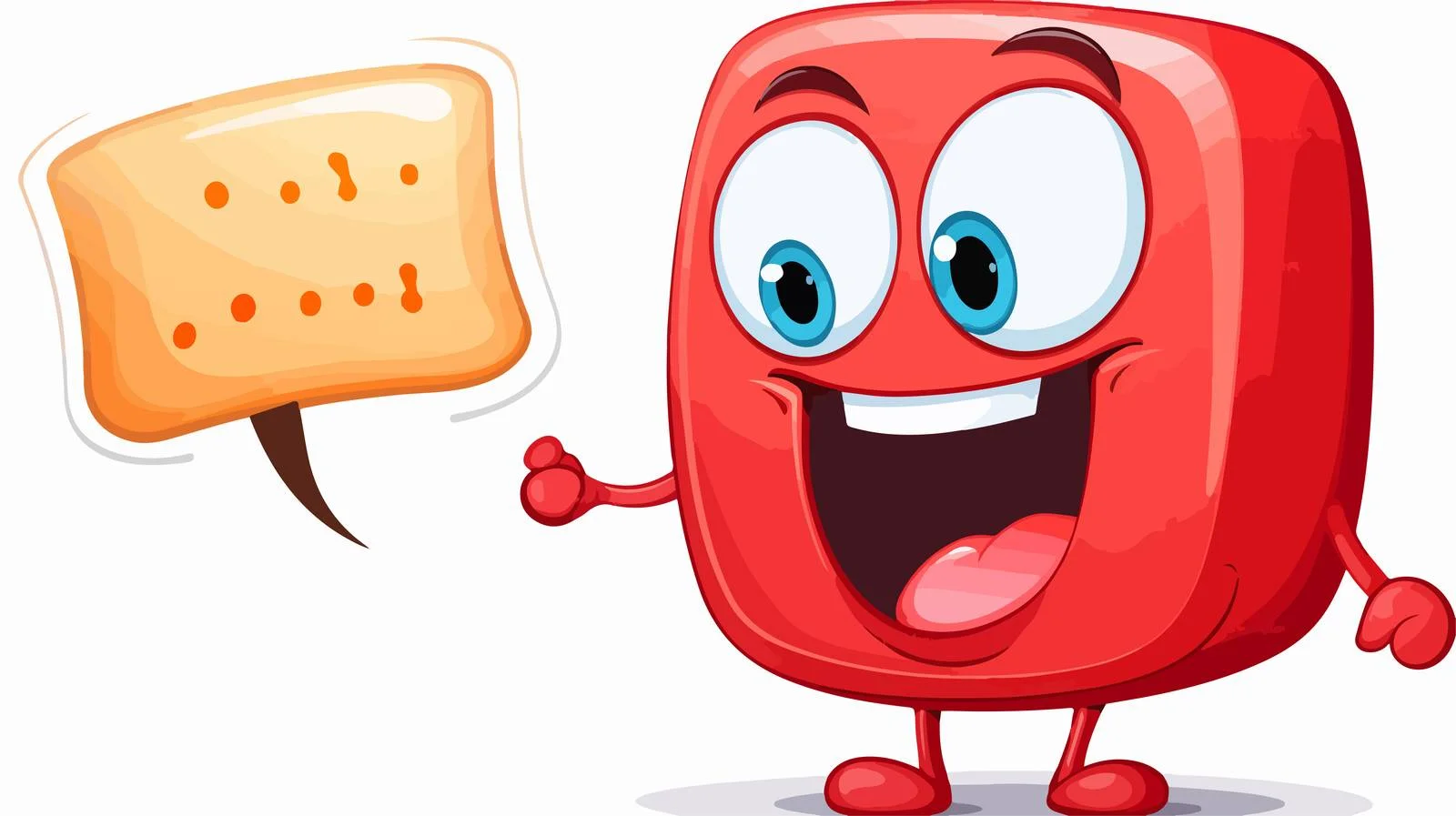 Cheerful Letter Character Vector Illustration — free download from Dotvec