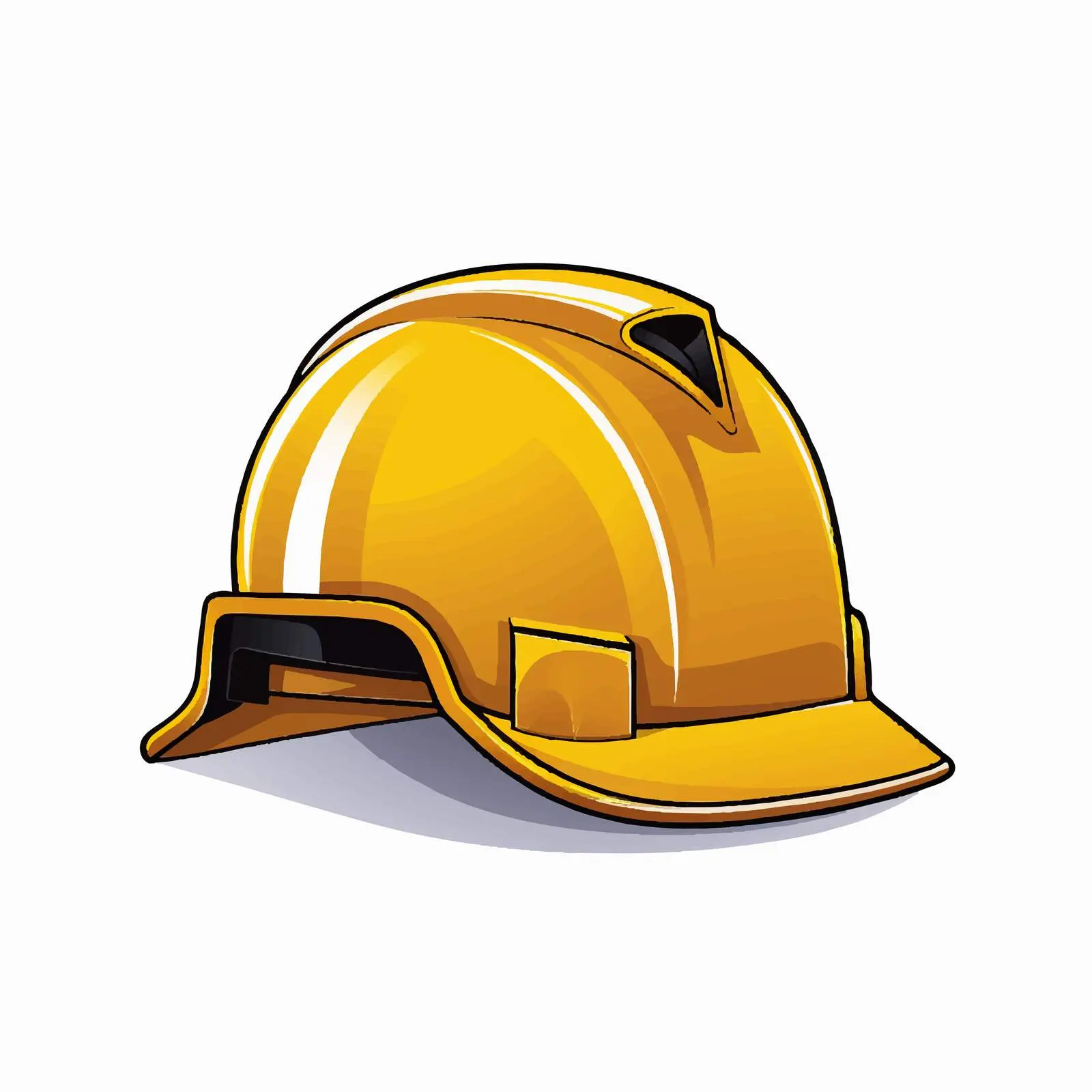 Cartoon Hard Hat Helmet Vector Illustration — free download from Dotvec