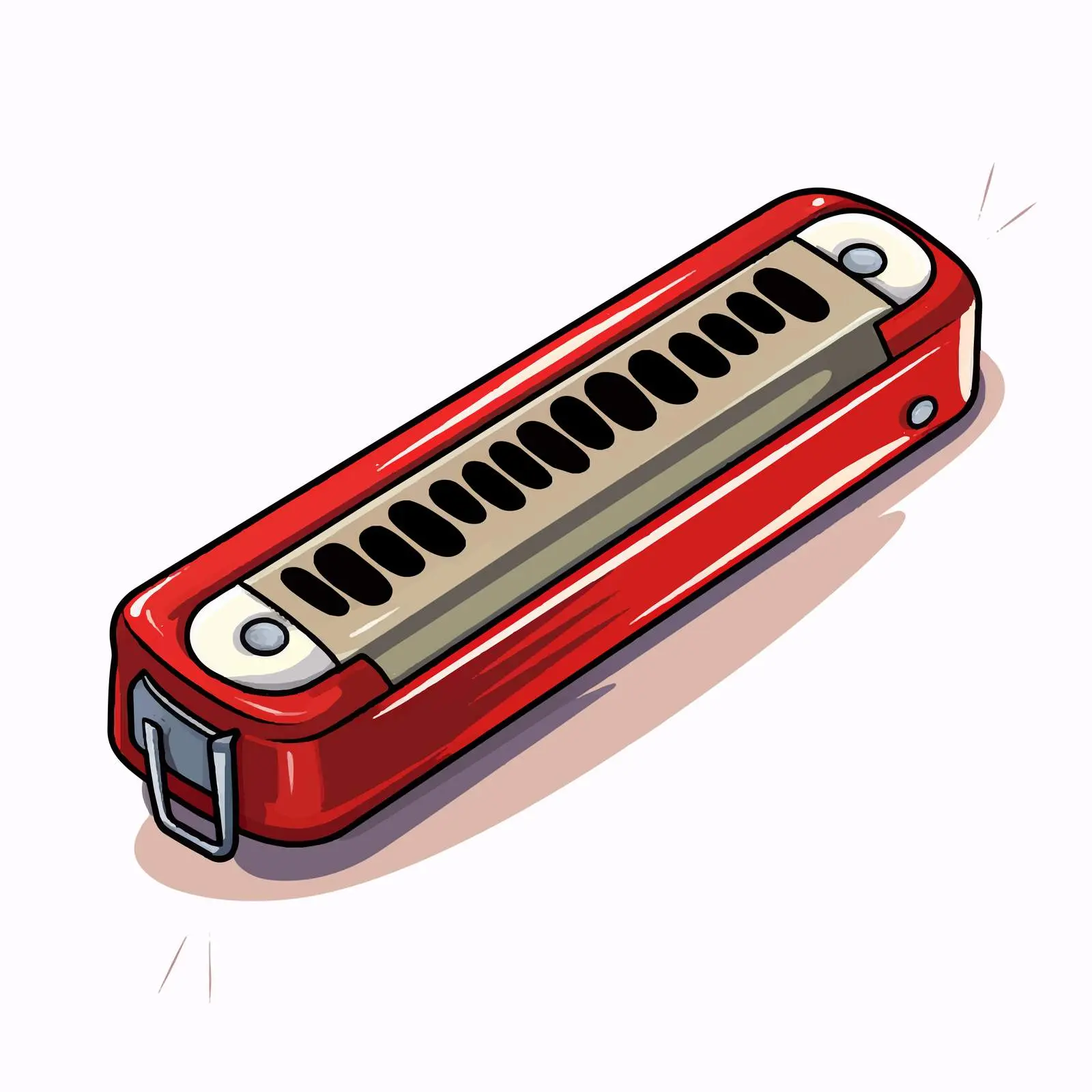 Cartoon Harmonica Vector Illustration — free download from Dotvec