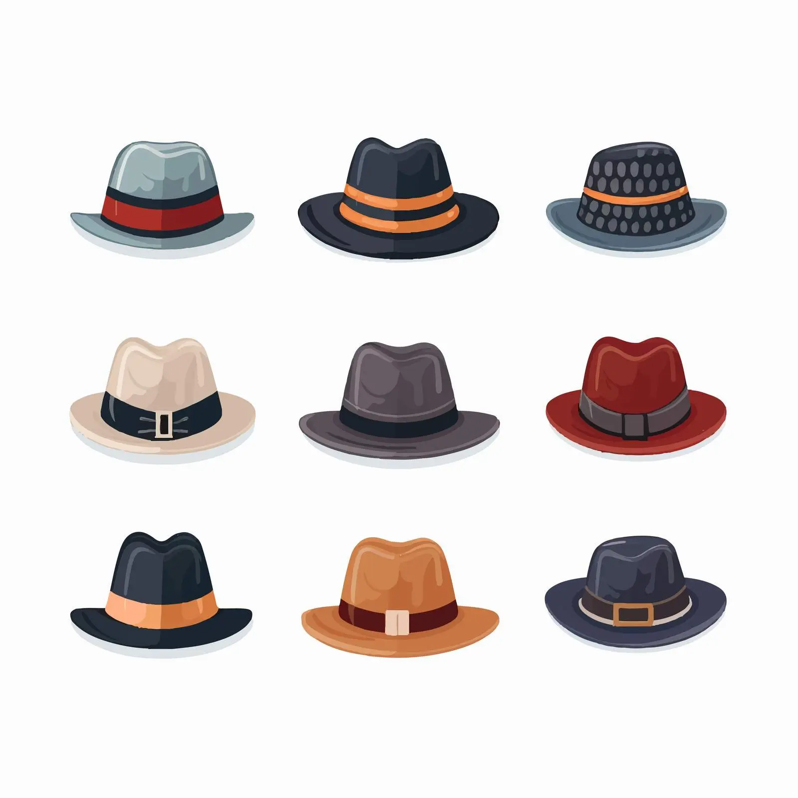 Cartoon Hat Line Vector Illustration — free download from Dotvec