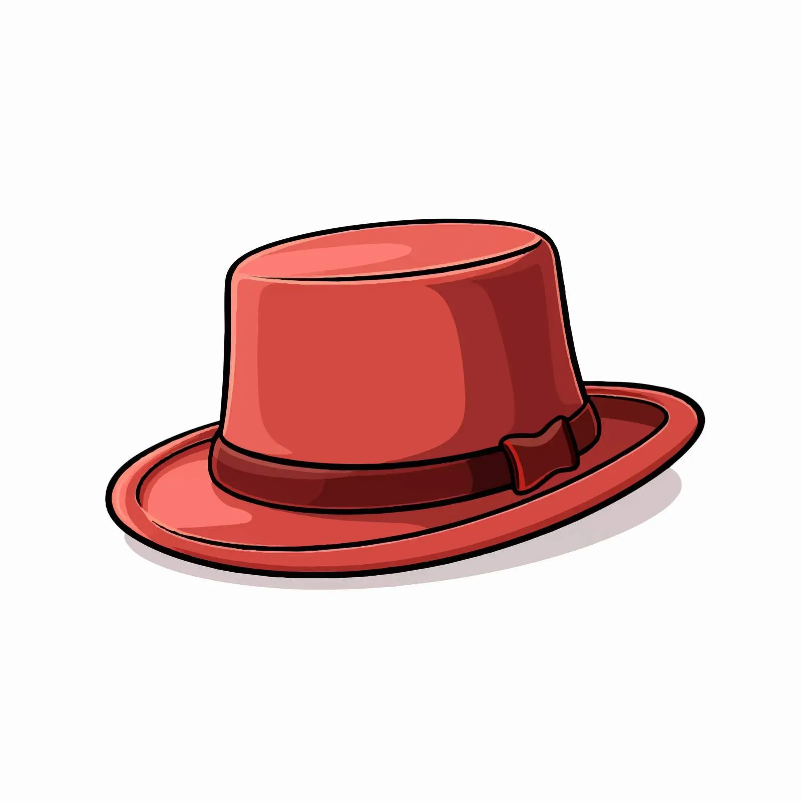Cartoon Hat Line Vector Illustration — free download from Dotvec