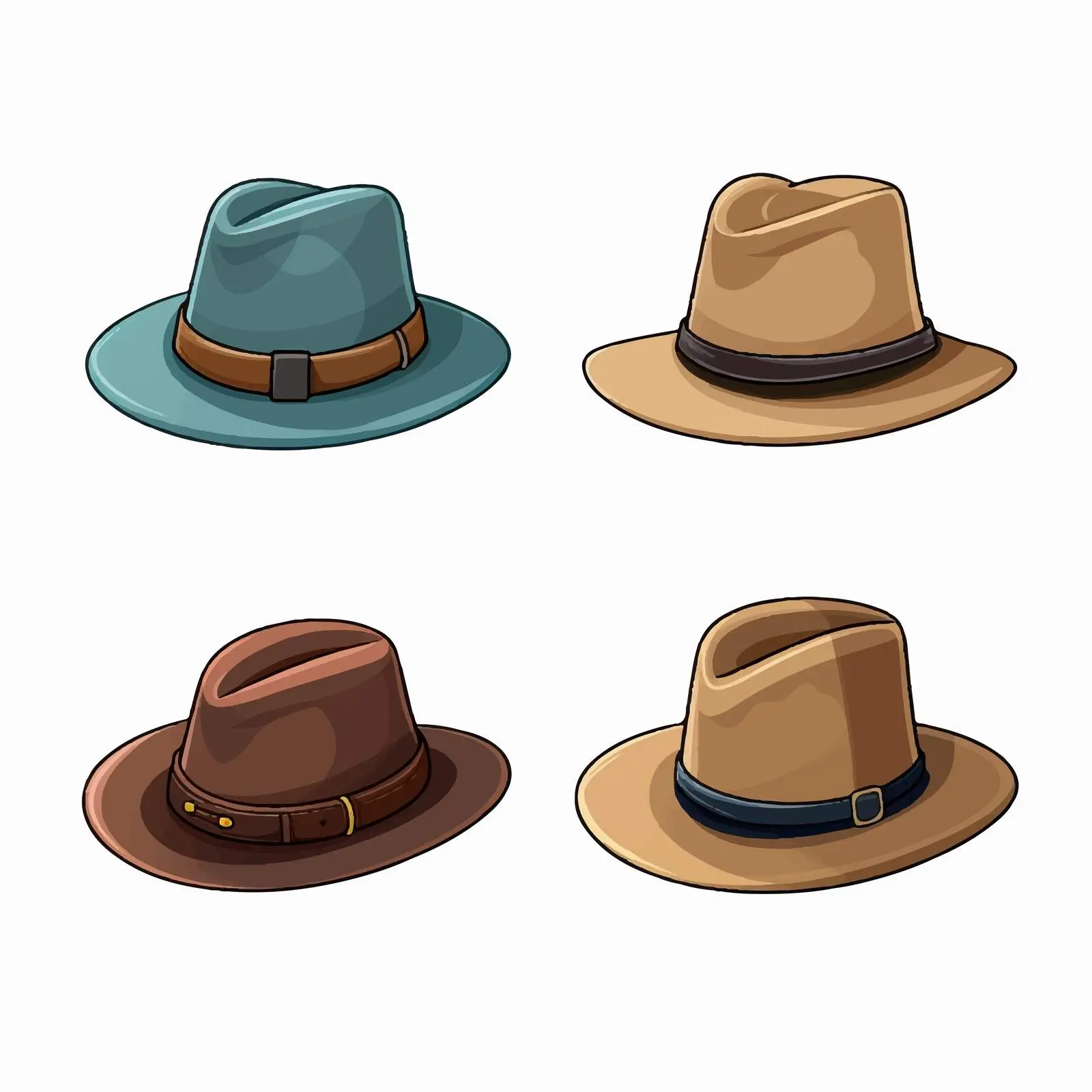 Isolated Hat Line Vector Illustration on White Background — free download from Dotvec