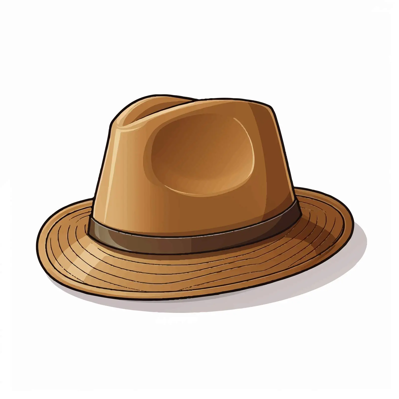 Top View Hat Vector Illustration on White Background — free download from Dotvec