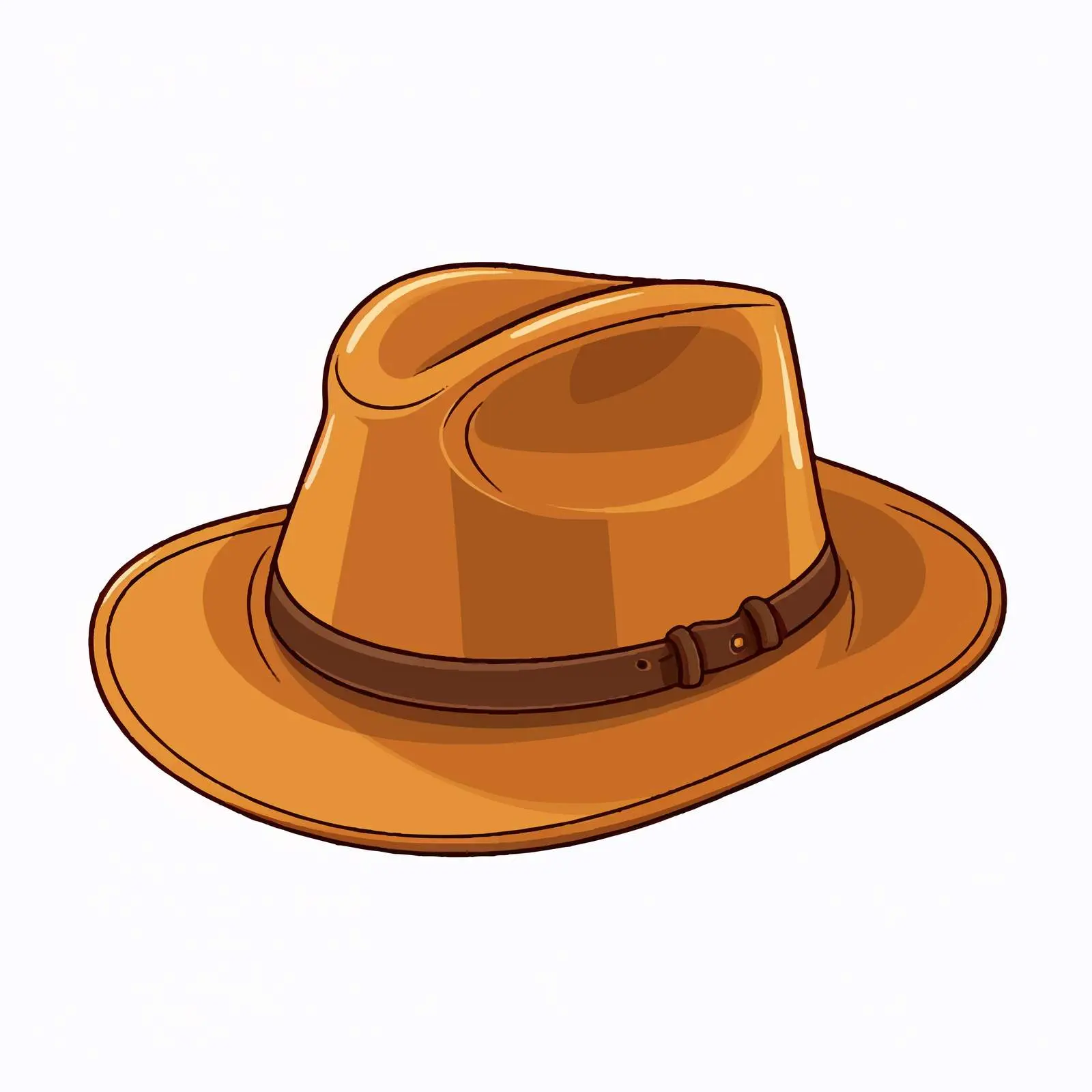 Top View Hat Vector Illustration on White Background — free download from Dotvec