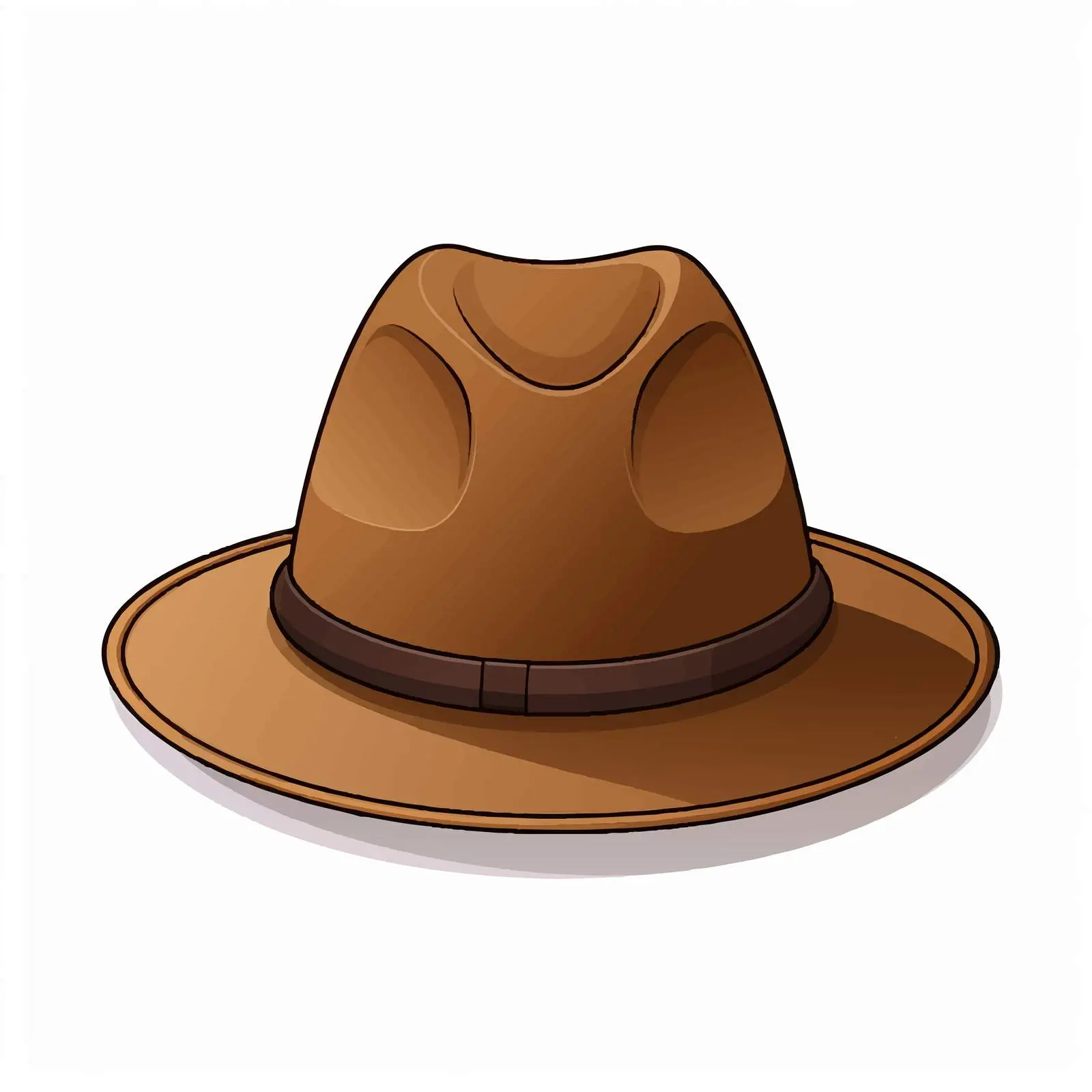 Top View Hat Vector Illustration on White Background – free stylish hat image from Dotvec