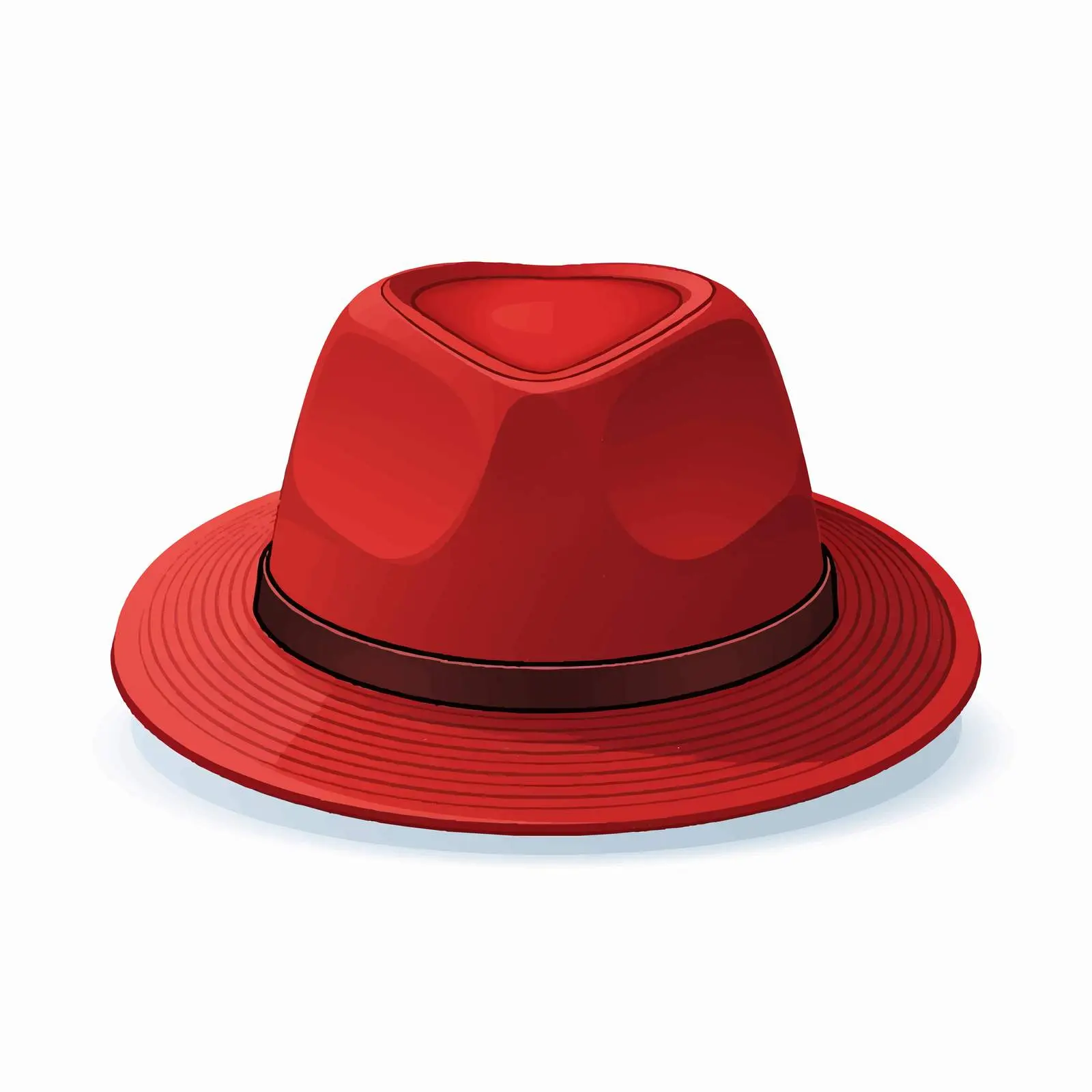 Top View Hat Vector Illustration on White Background — free download from Dotvec