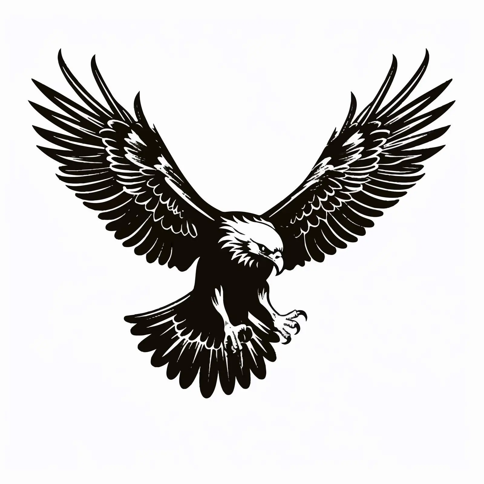 Hawk Silhouette Cartoon Vector Illustration — free download from Dotvec