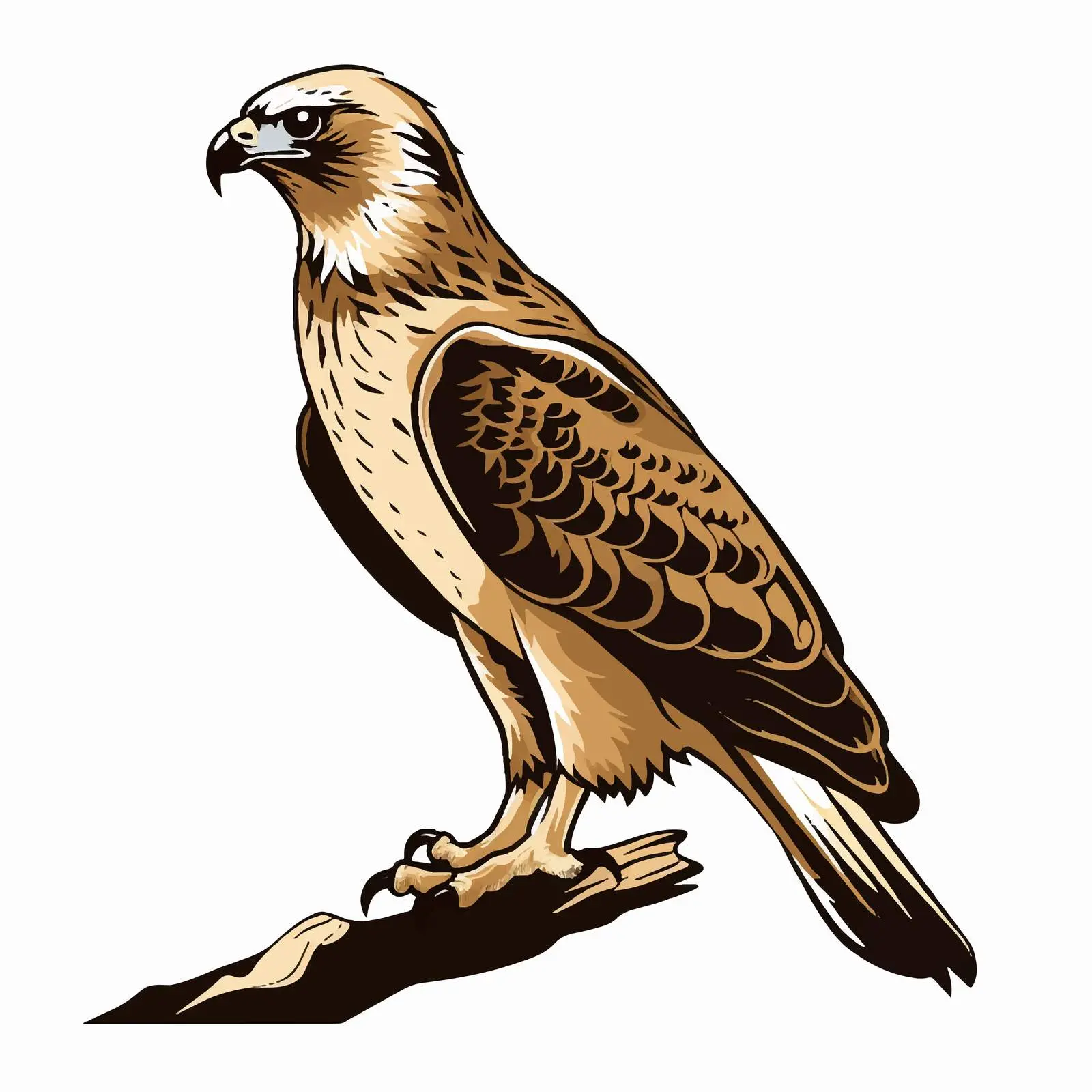 Hawk Silhouette Vector Illustration Design — free download from Dotvec