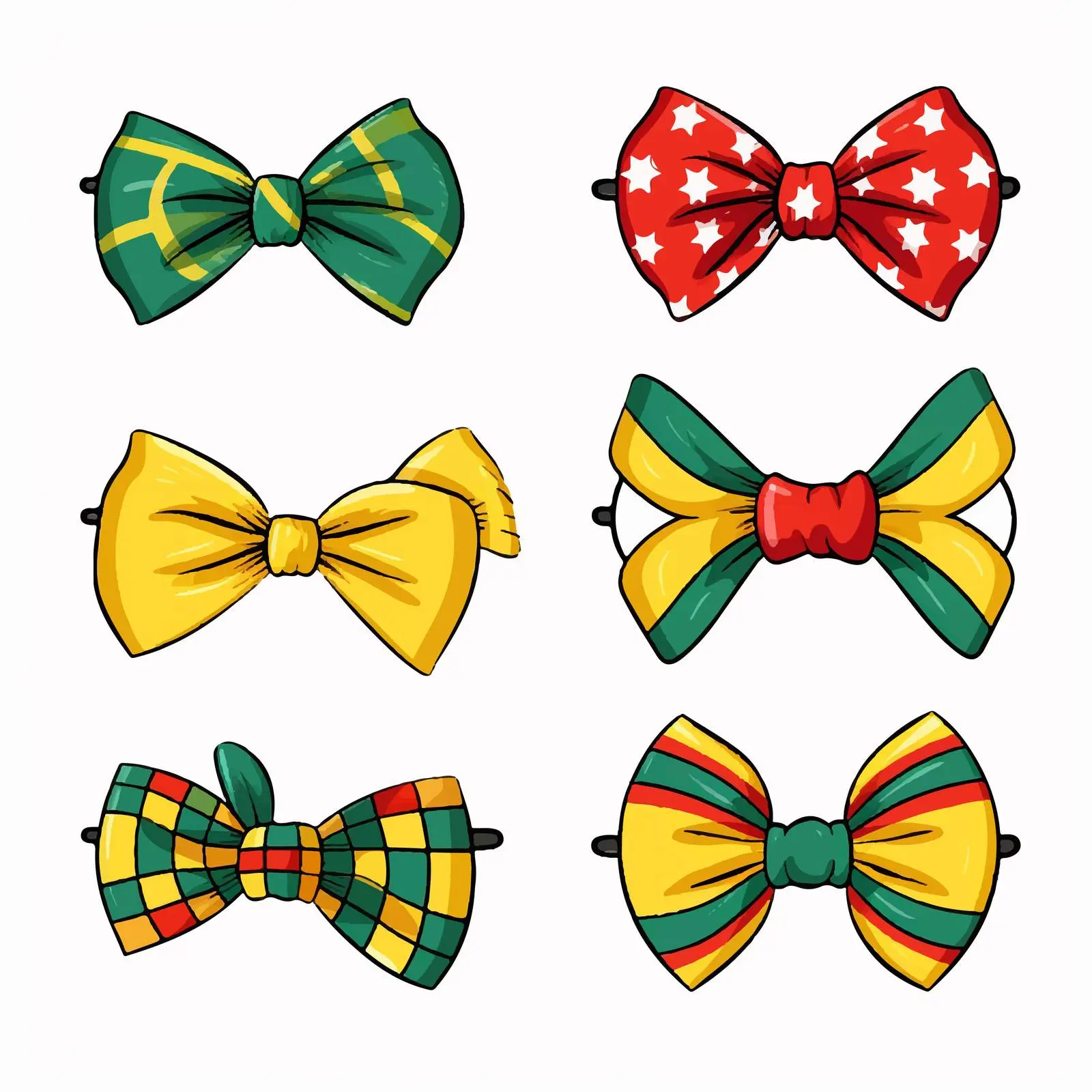 Patriotic Head Accessories Clip Art Set – free and blue image from Dotvec