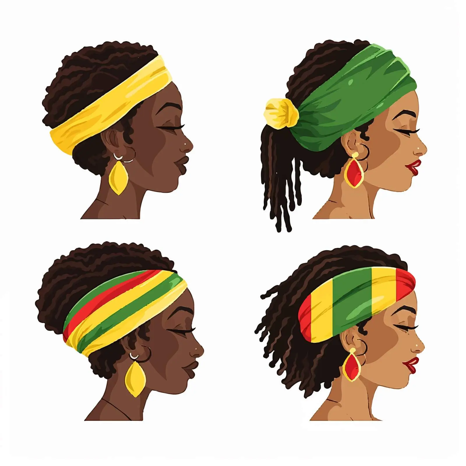 Patriotic Head Accessories Clip Art Set – free anas image from Dotvec