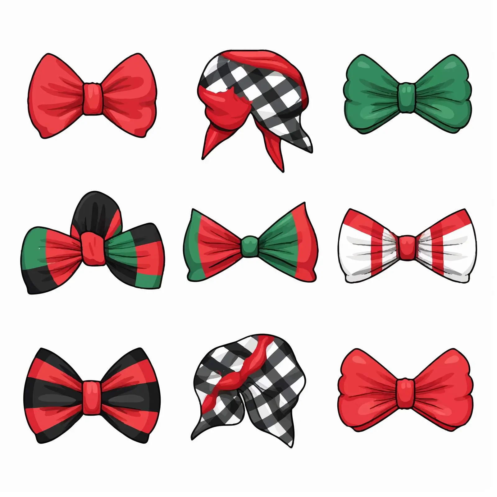 Patriotic Head Accessories Clip Art Set — free download from Dotvec