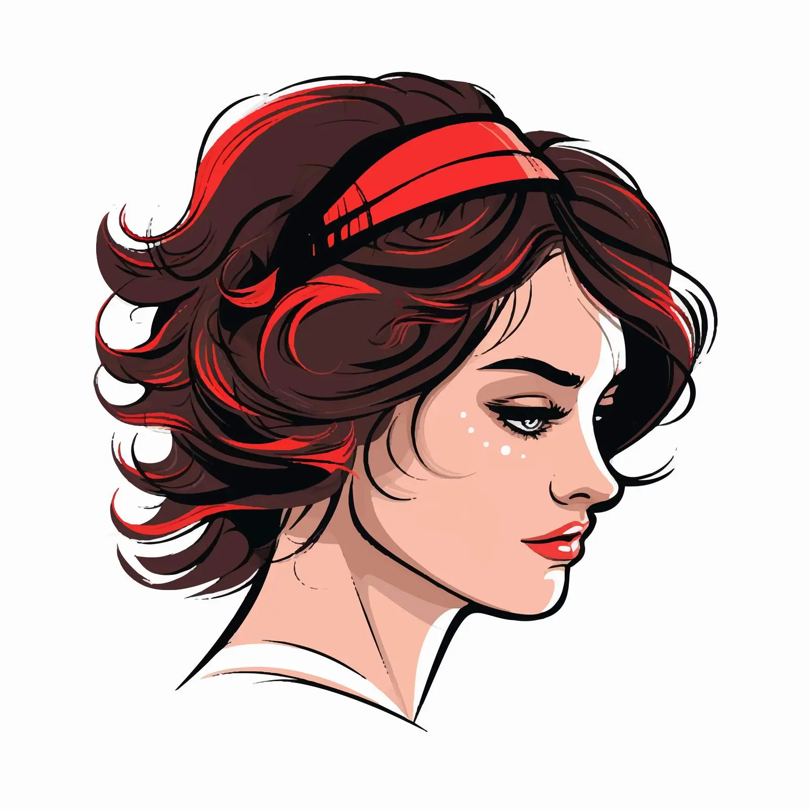 Cartoon Headband Vector Illustration — free download from Dotvec