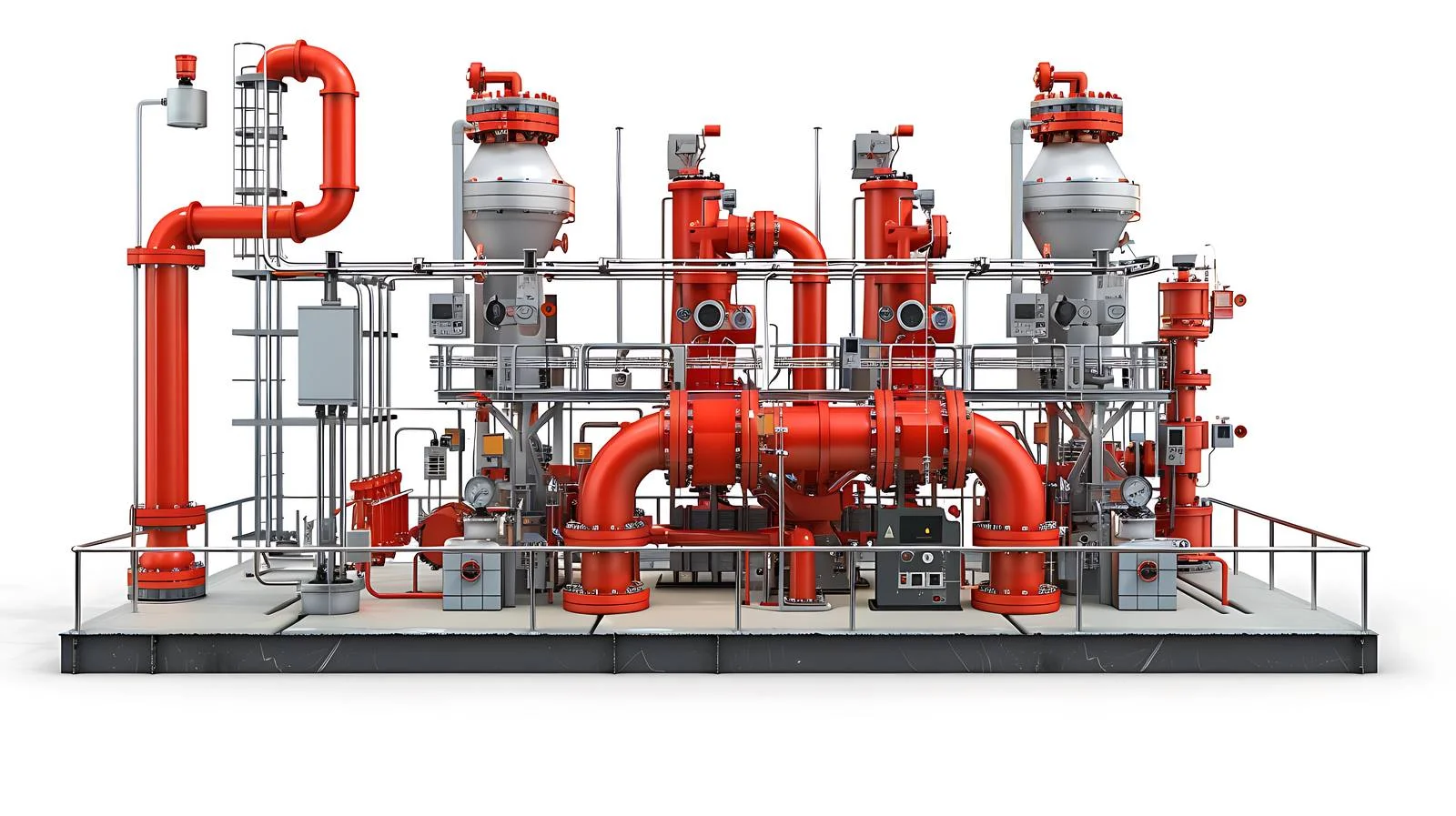 Industrial Pipes and Fire Alarm Control — free download from Dotvec