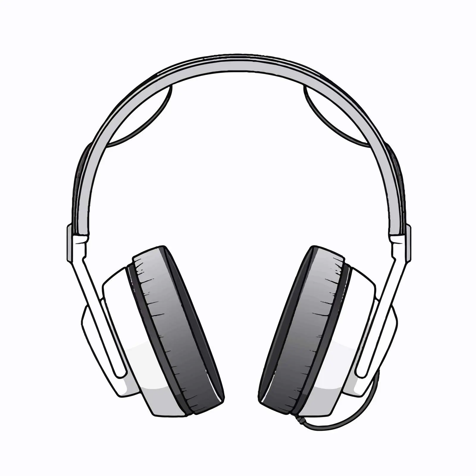 Vector Headset Illustration on White Background — free download from Dotvec