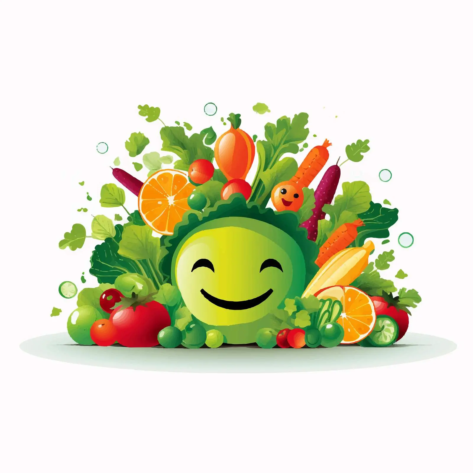 Healthy Design Vector Illustration on White Background — free download from Dotvec