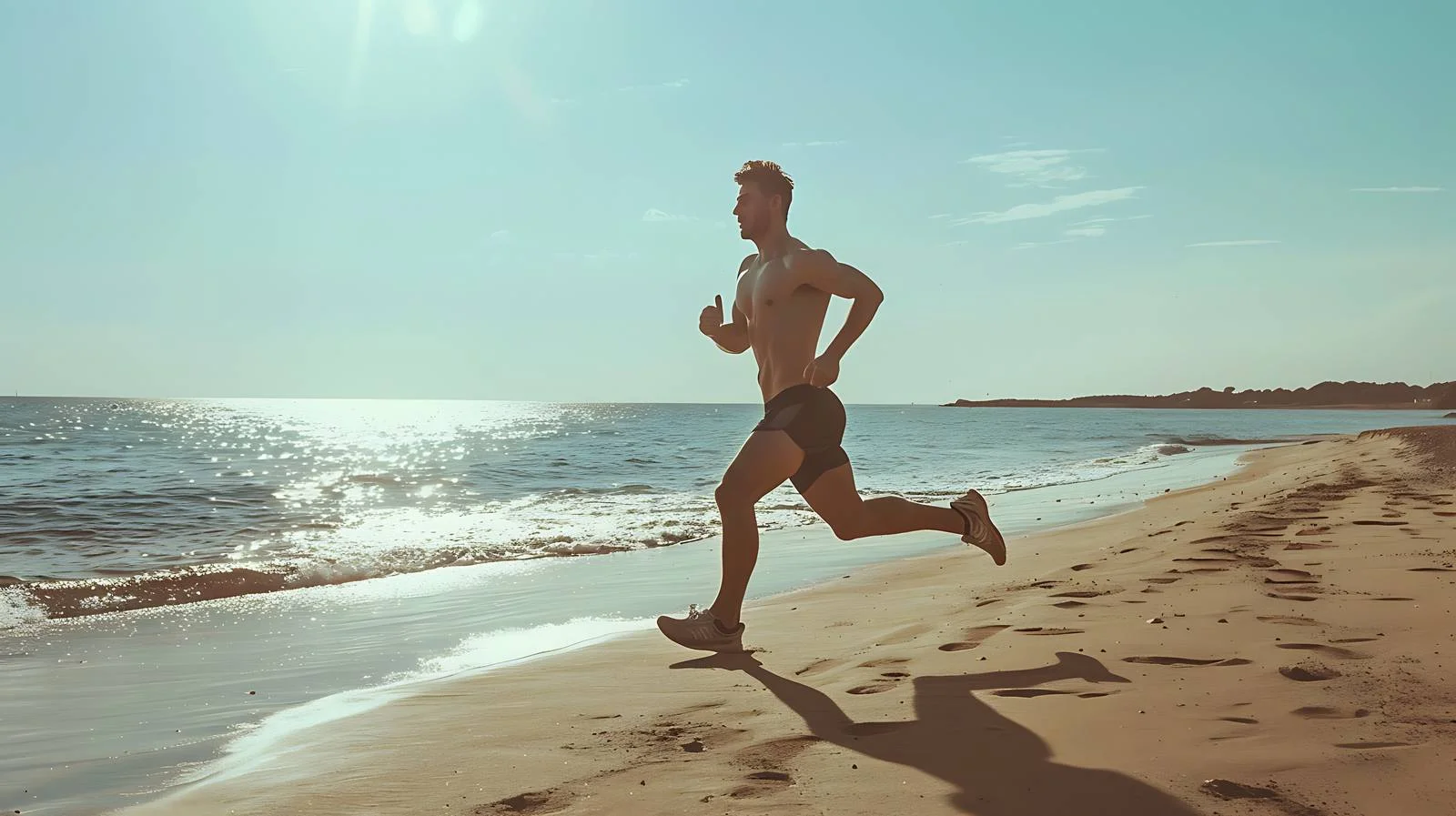 Active Runner by the Sea — free download from Dotvec