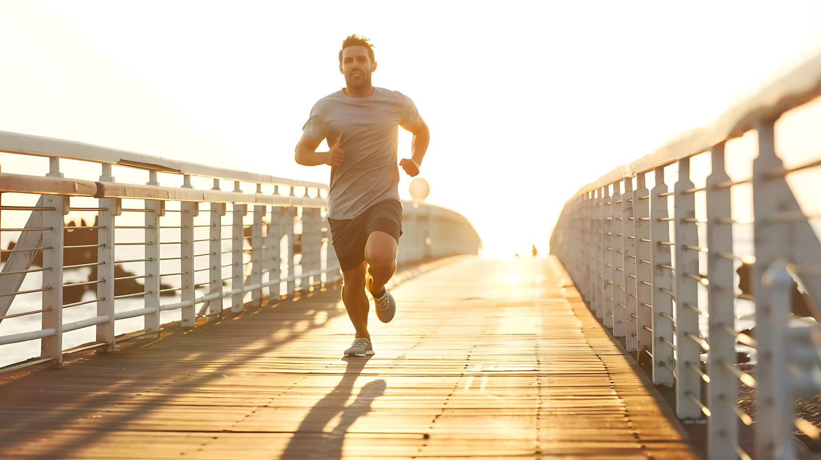 Active Man Running by the Sea — free download from Dotvec