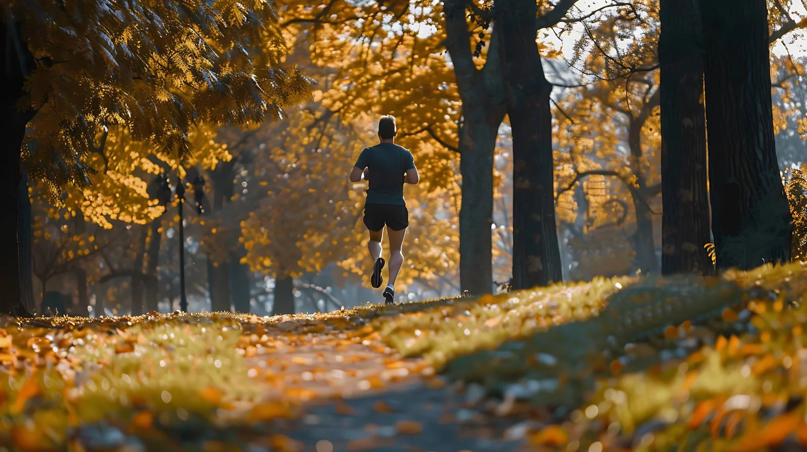 Active Lifestyle: Young Man Running Outdoors — free download from Dotvec