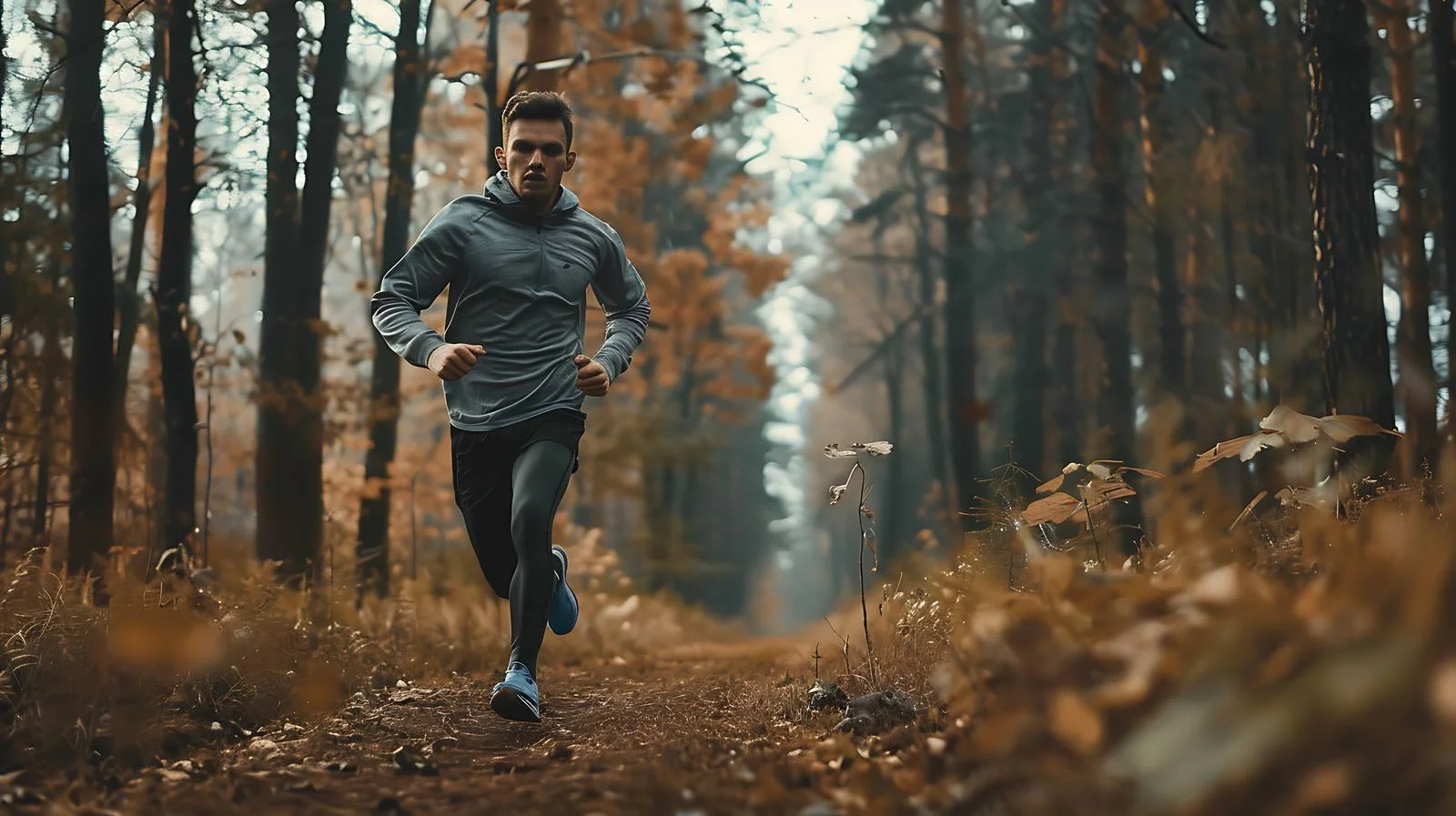 Active Lifestyle: Man Running Outdoors — free download from Dotvec