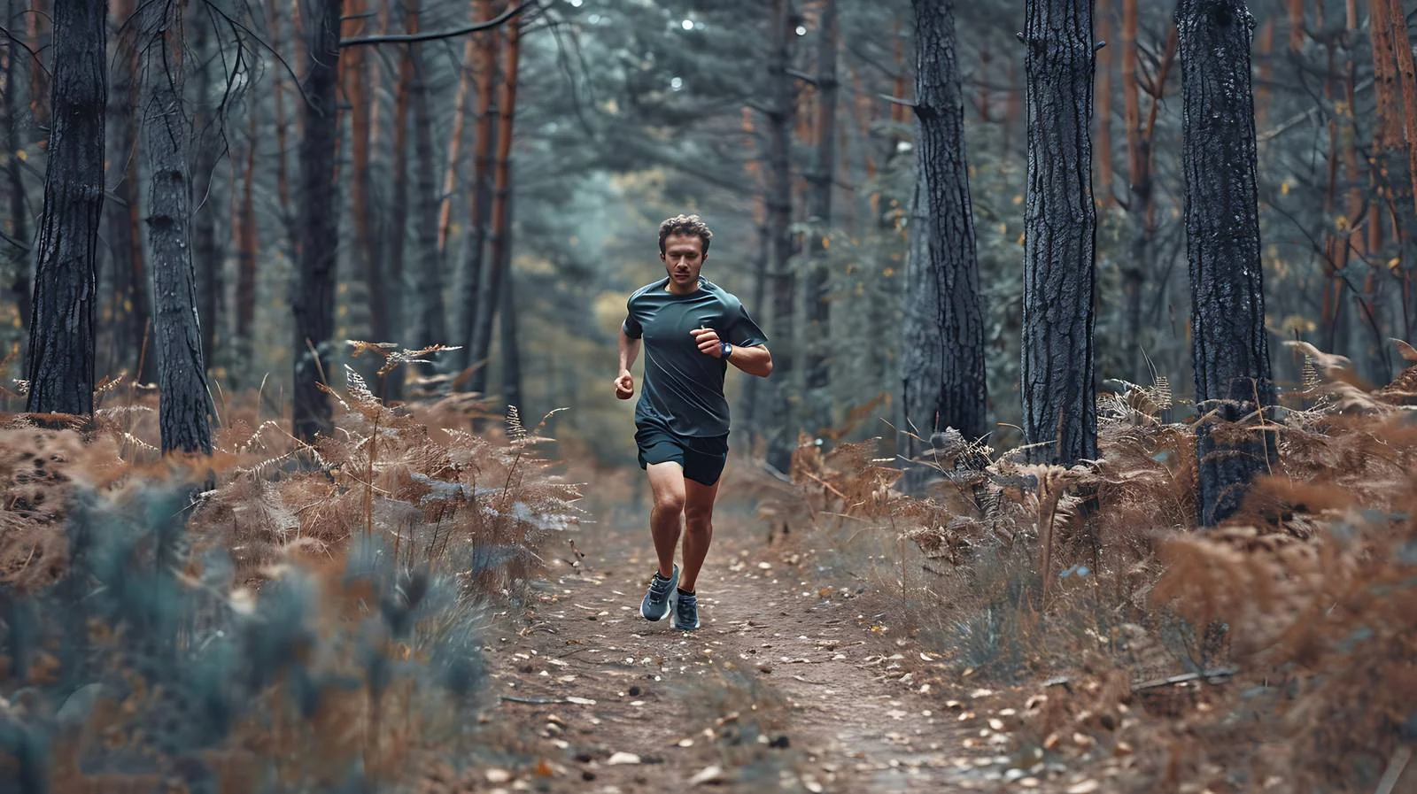 Active Lifestyle: Young Man Running Outdoors — free download from Dotvec