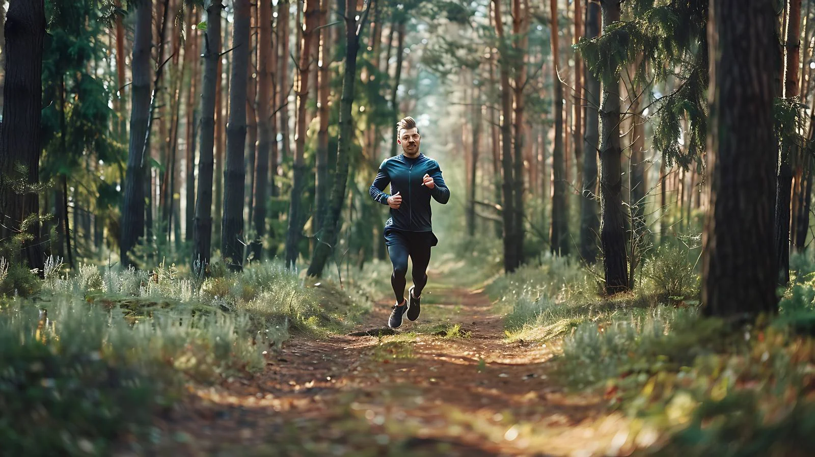 Active Lifestyle: Young Man Jogging Outdoors — free download from Dotvec