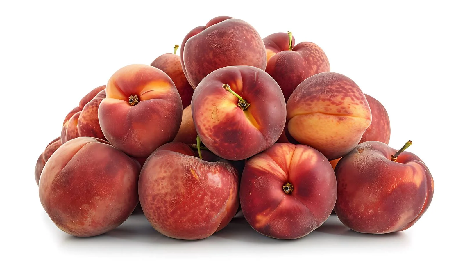 Abundance of Flat Peaches Stack Together — free download from Dotvec