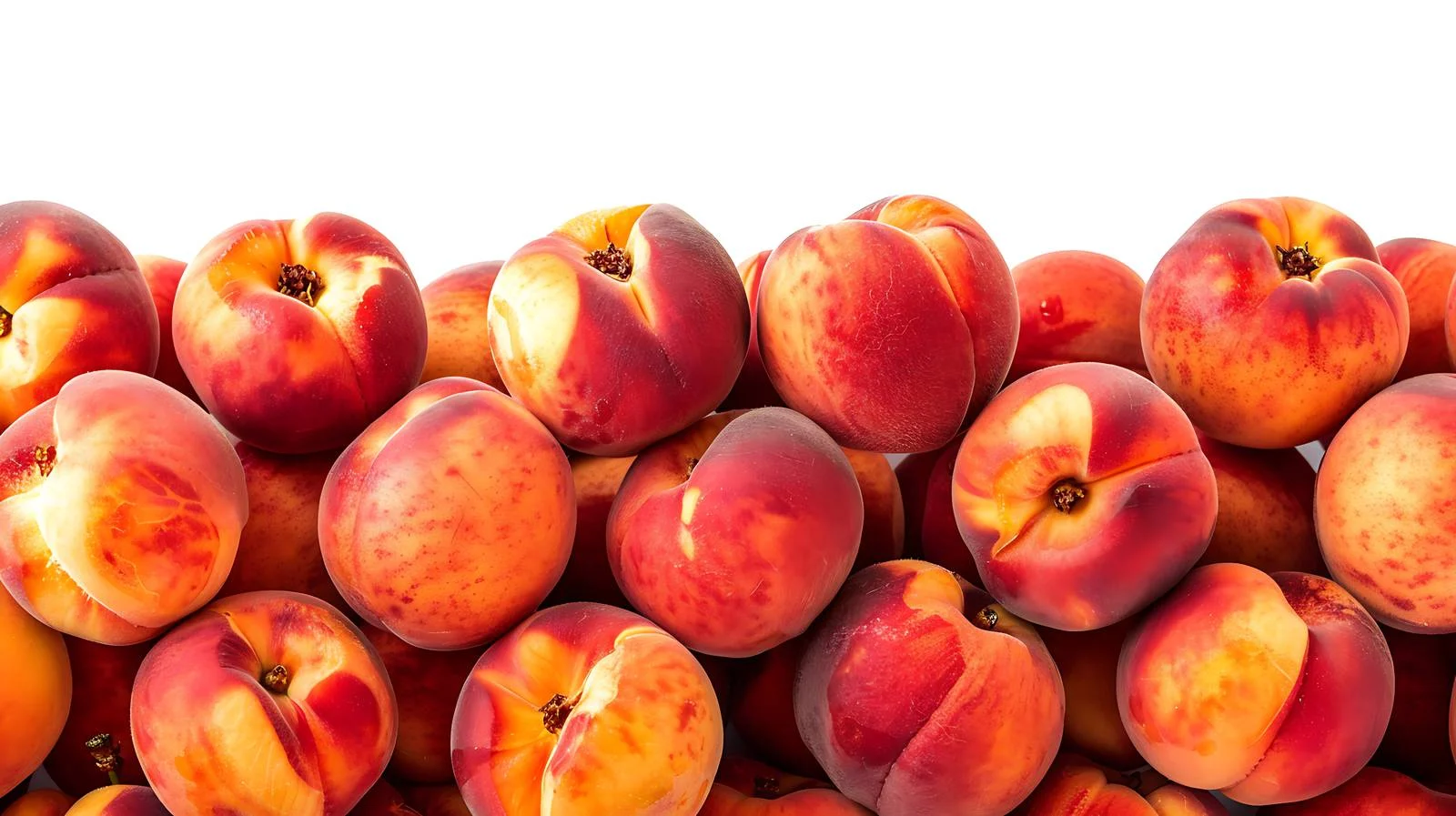 Arrangement of Fresh Flat Peaches Piled — free download from Dotvec