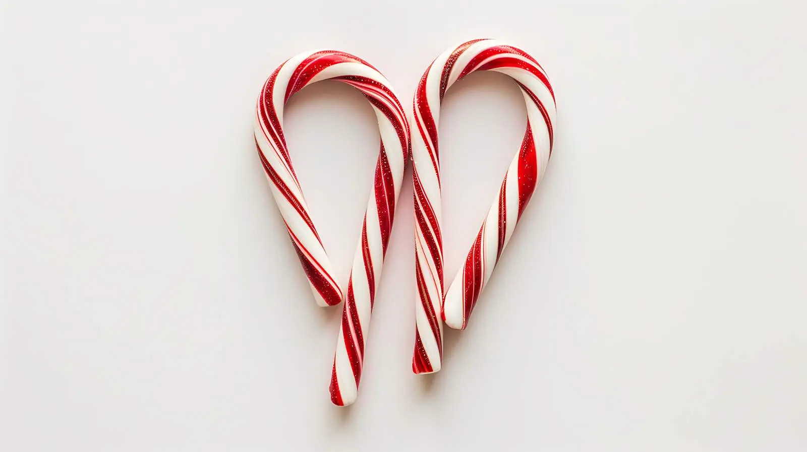 Heart Shaped Candy Canes for Christmas — free download from Dotvec
