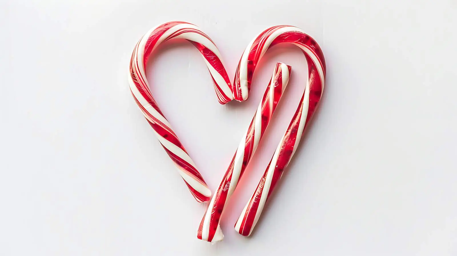 Heart Symbol Made of Christmas Candy Canes – free heart shape image from Dotvec