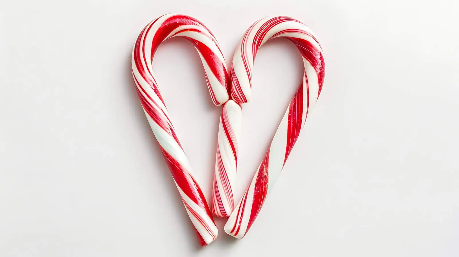 Candy Cane Heart Love Symbol on White Background — free download from Dotvec