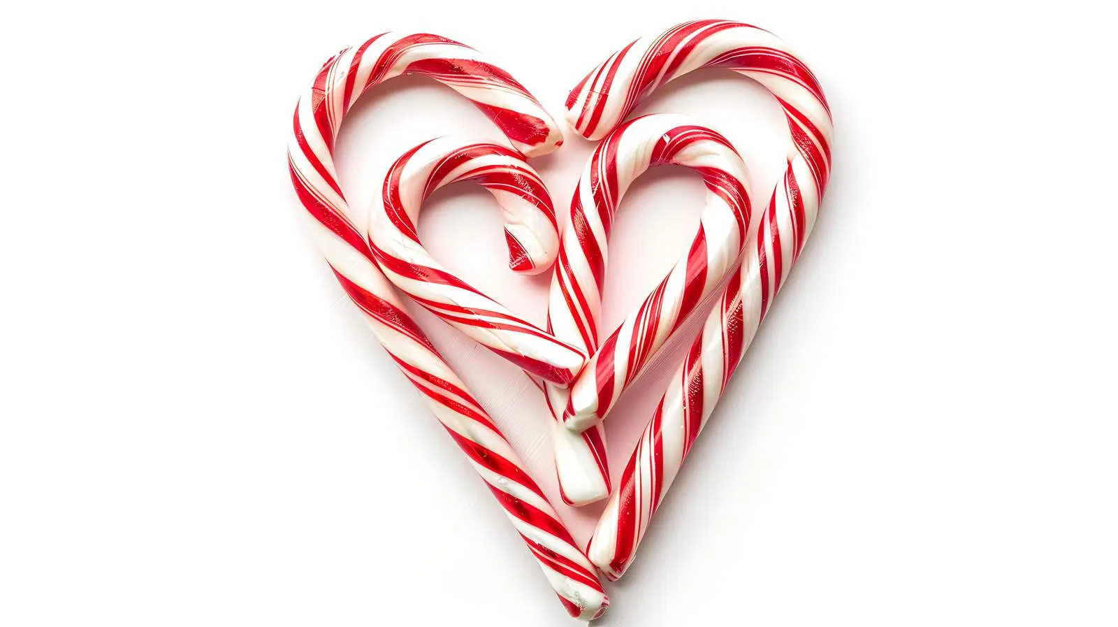 Heart Shaped Love with Christmas Candy Canes — free download from Dotvec