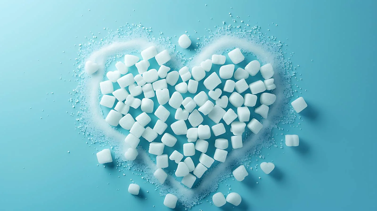 Sweet Heart on Blue Background — free download from Dotvec