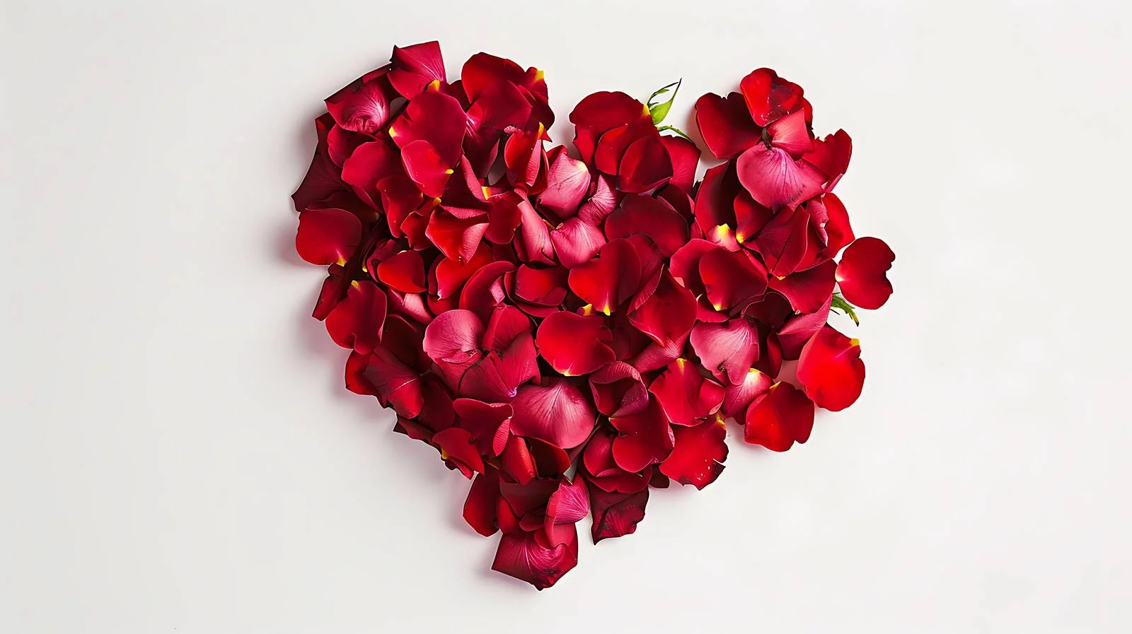 Romantic Roses Heart Petals Composition — free download from Dotvec