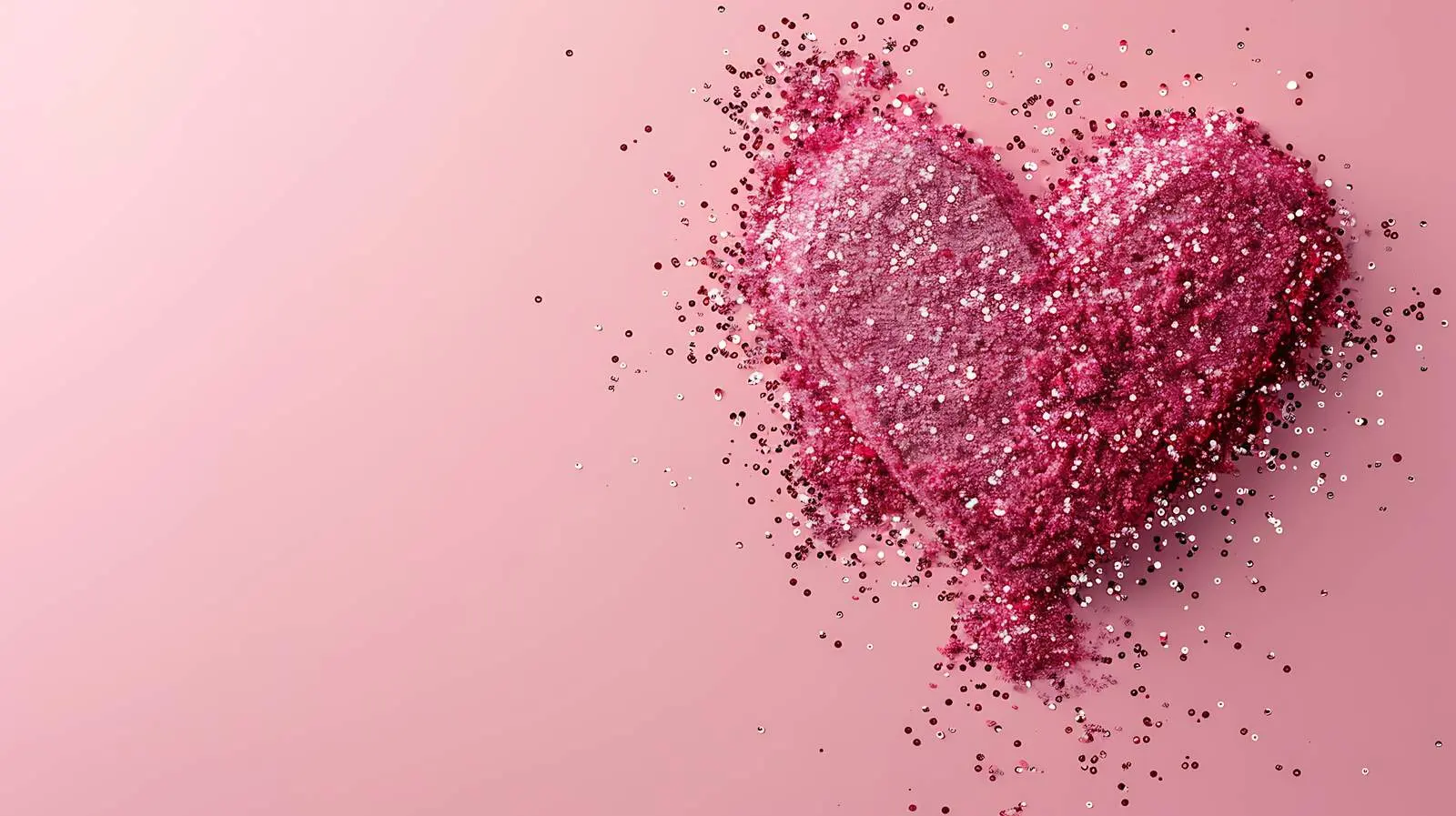 Heart Symbol Sparkling on Pink Background — free download from Dotvec