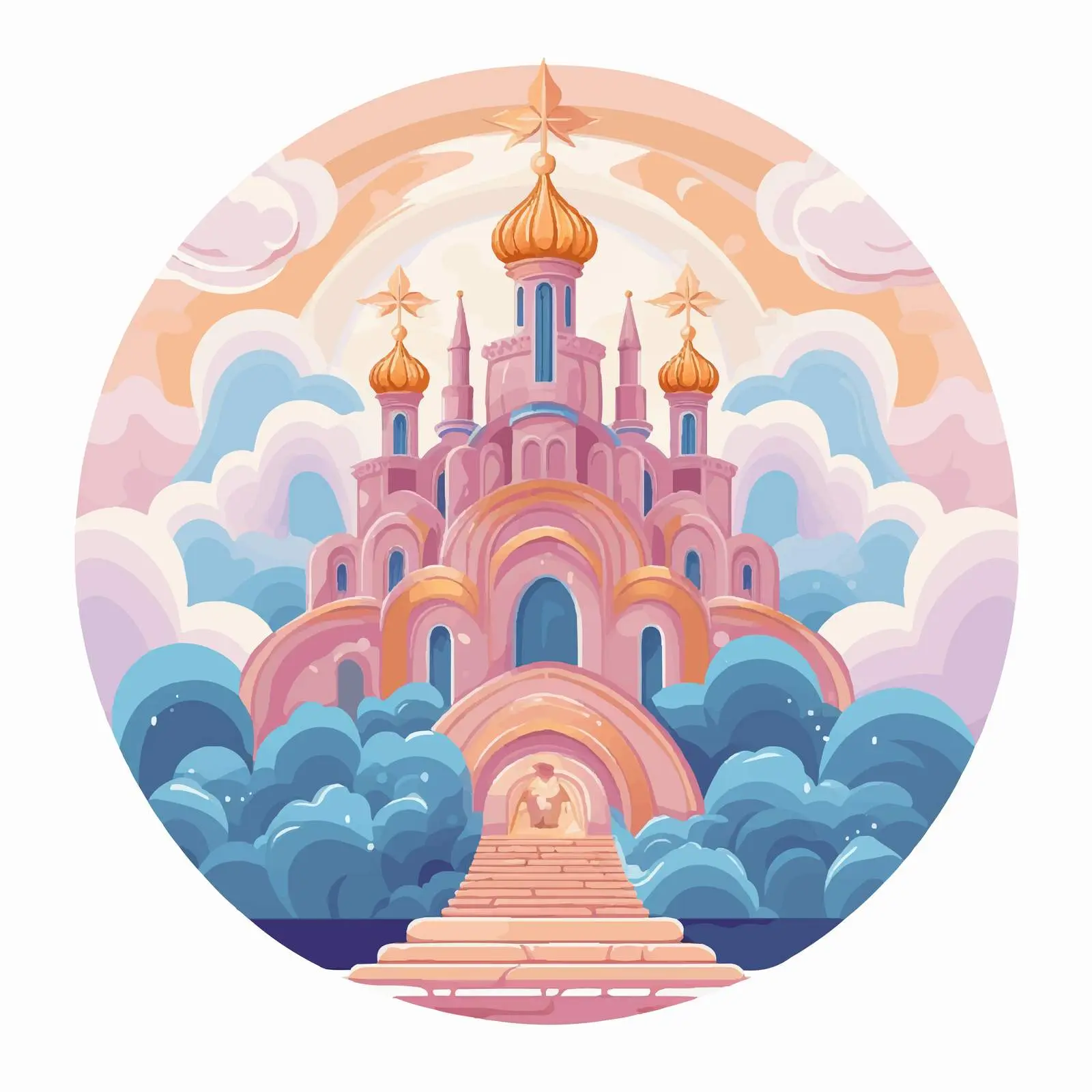 Byzantine Style Christian Liturgy Illustration — free download from Dotvec