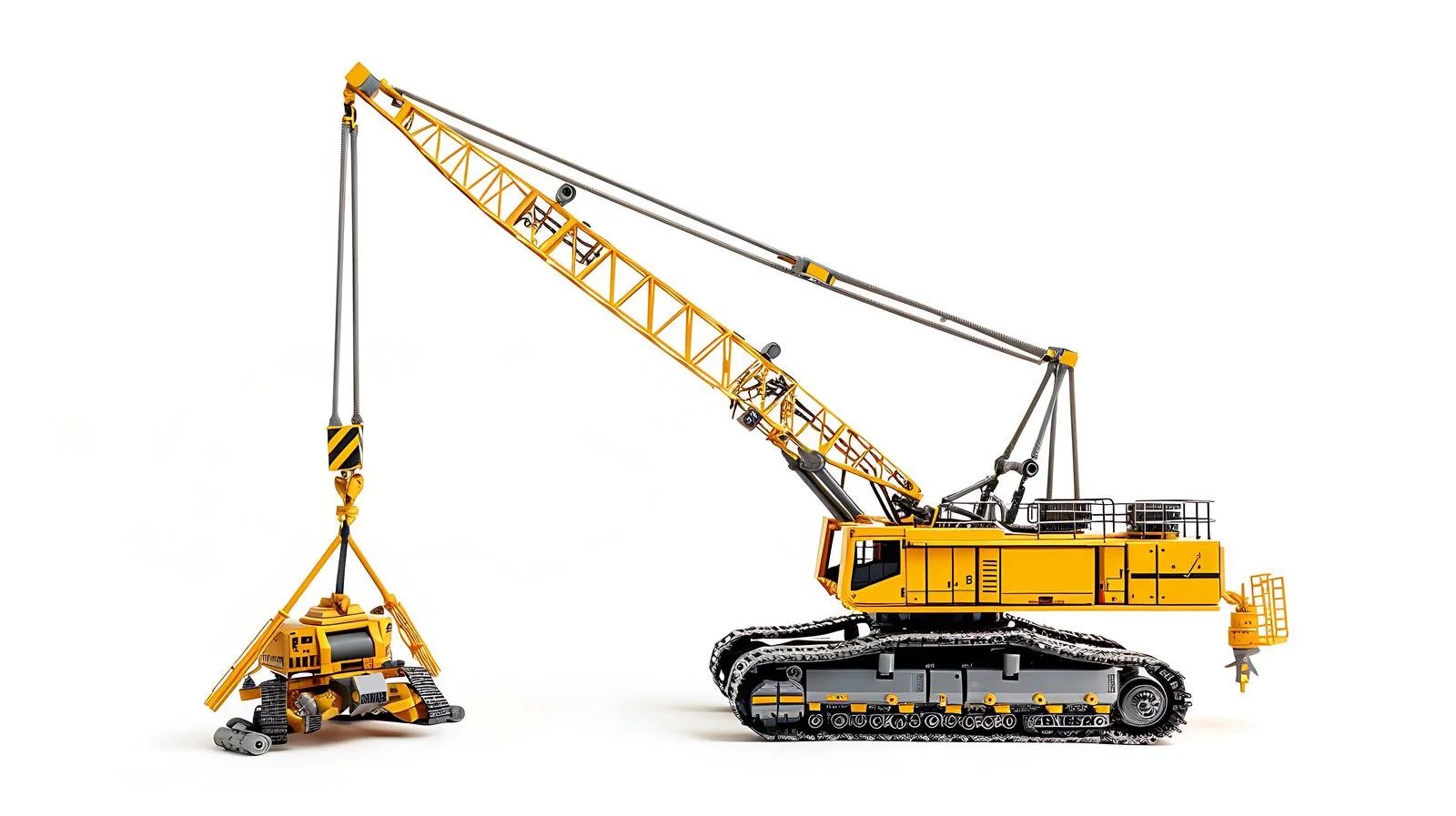 Construction Site Machinery and Crane — free download from Dotvec