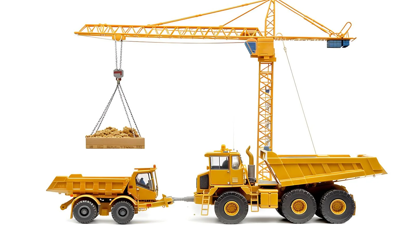Construction Site Machinery and Crane — free download from Dotvec