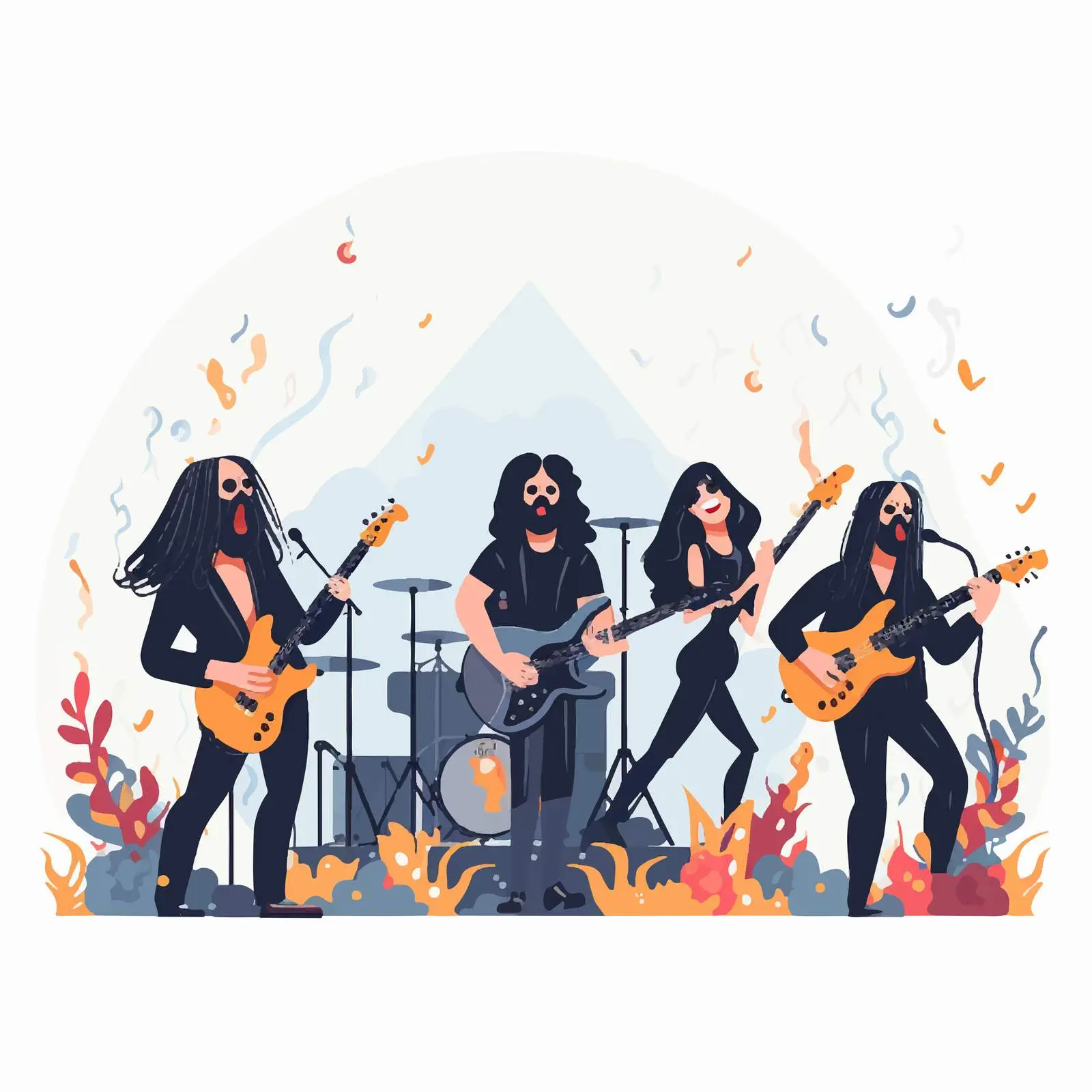 Heavy Metal Gothic Rock Band Live Performance — free download from Dotvec