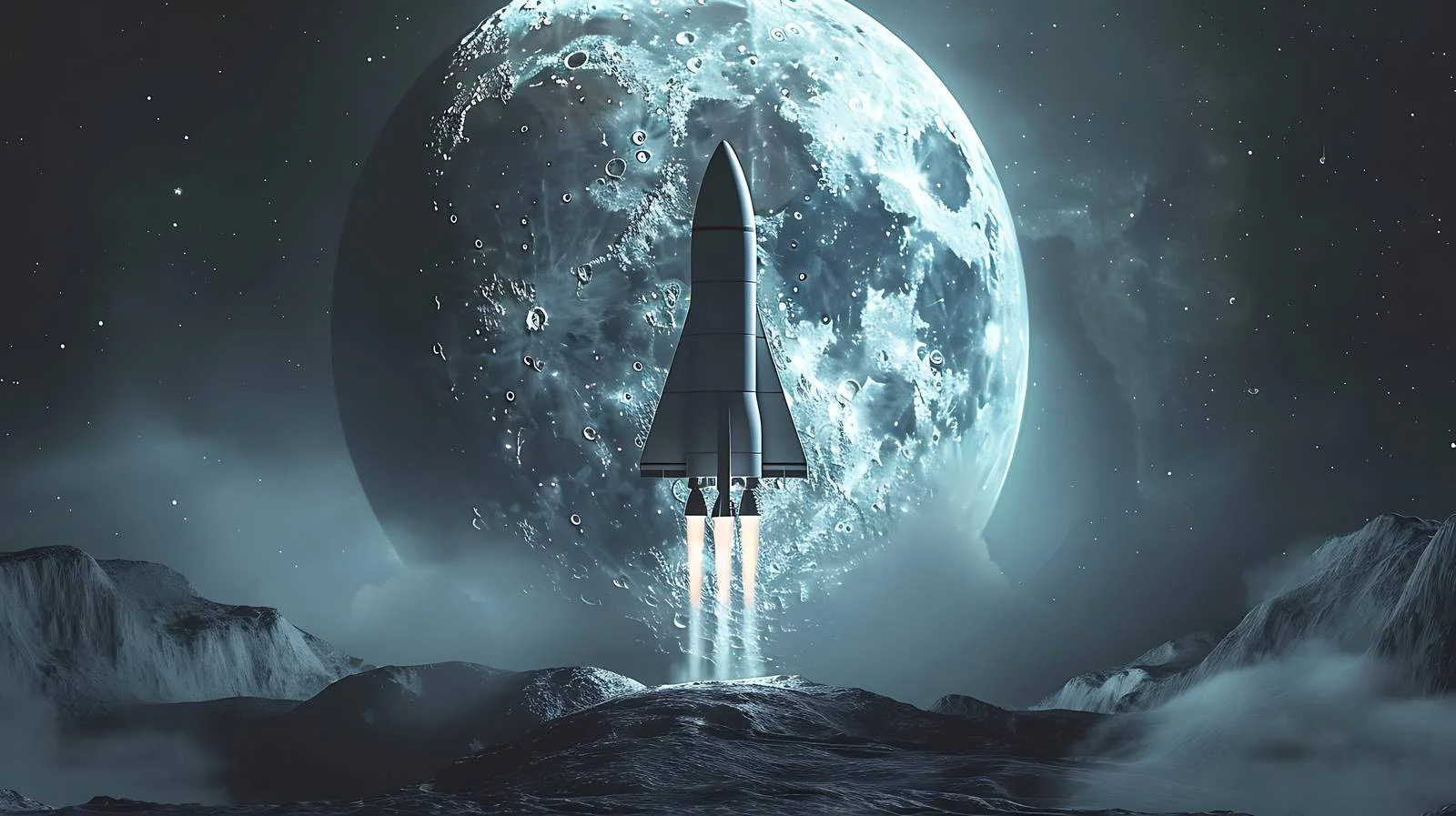 Starship Moon Mission Launch — free download from Dotvec