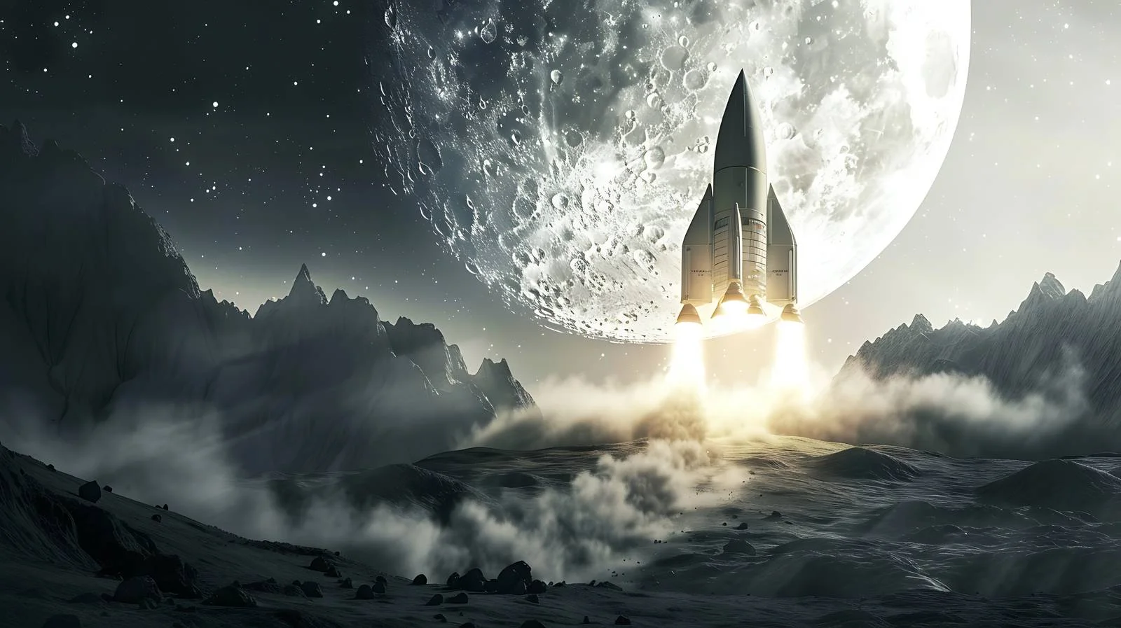 Lunar Mission Launch — free download from Dotvec