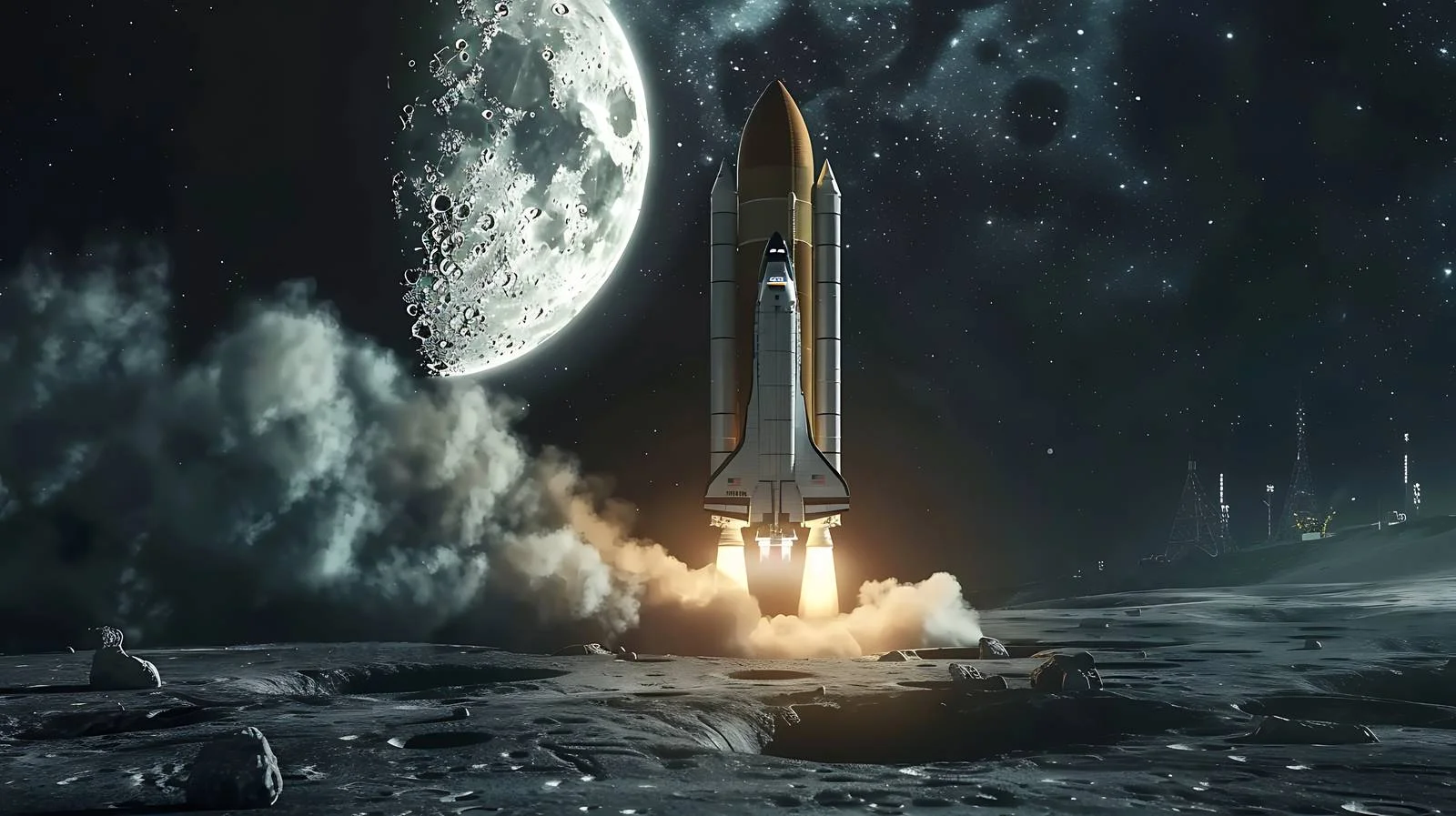 Lunar Mission Launch — free download from Dotvec
