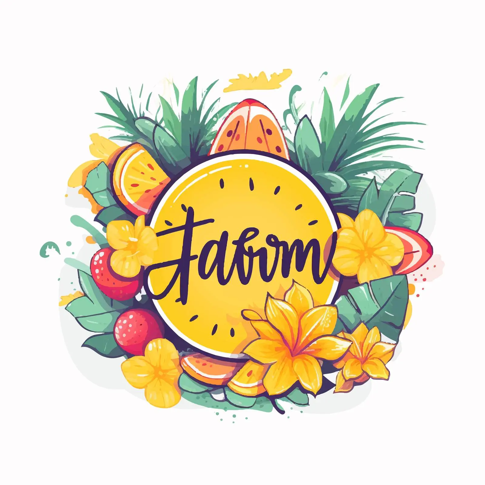 Summer Time Logo Vector Illustration – free automation image from Dotvec