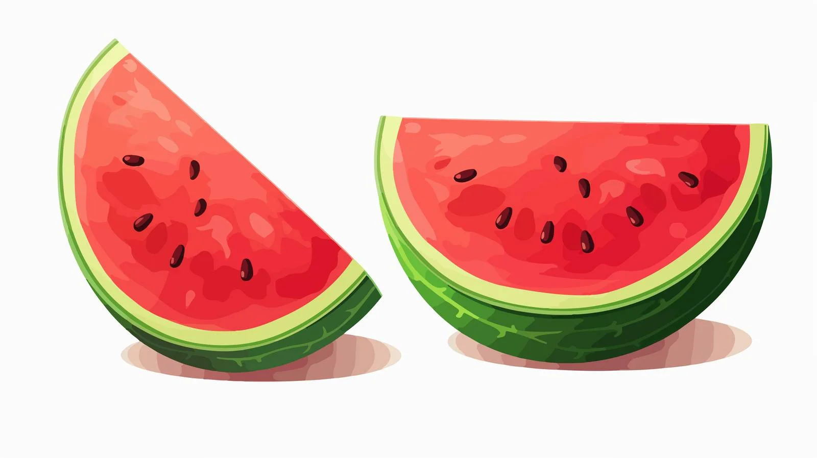 Vector Watermelon Slice on White Background — free download from Dotvec