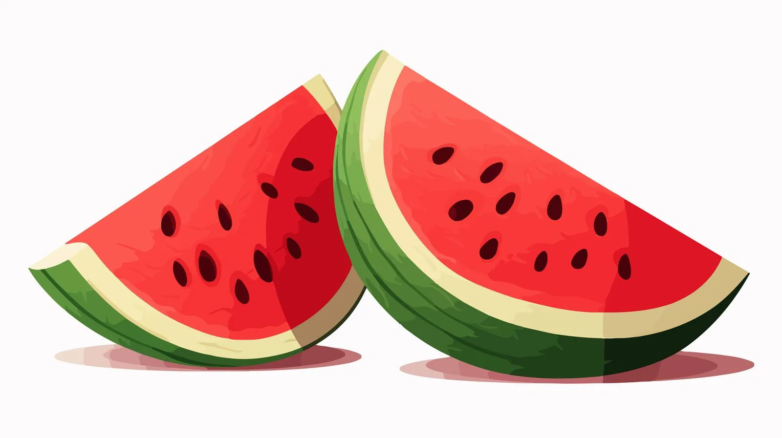 Juicy Watermelon Slice Vector Illustration — free download from Dotvec