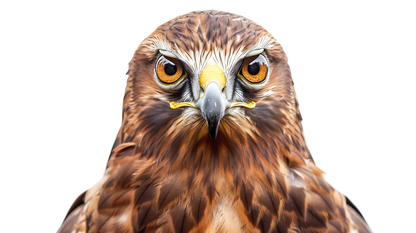 Graceful Hen Harrier Close-Up on White — free download from Dotvec