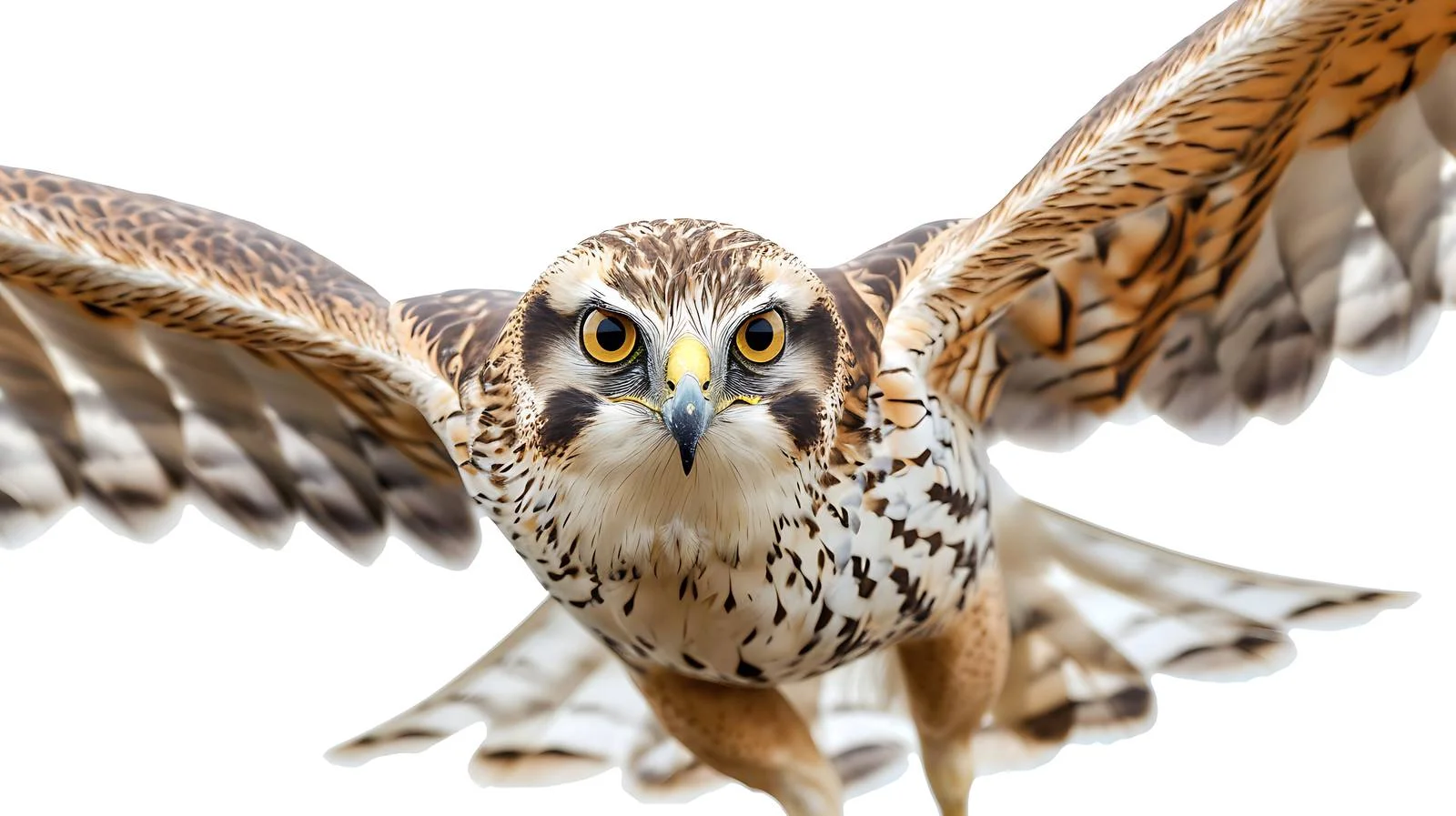 Graceful Hen Harrier Close-Up in White — free download from Dotvec