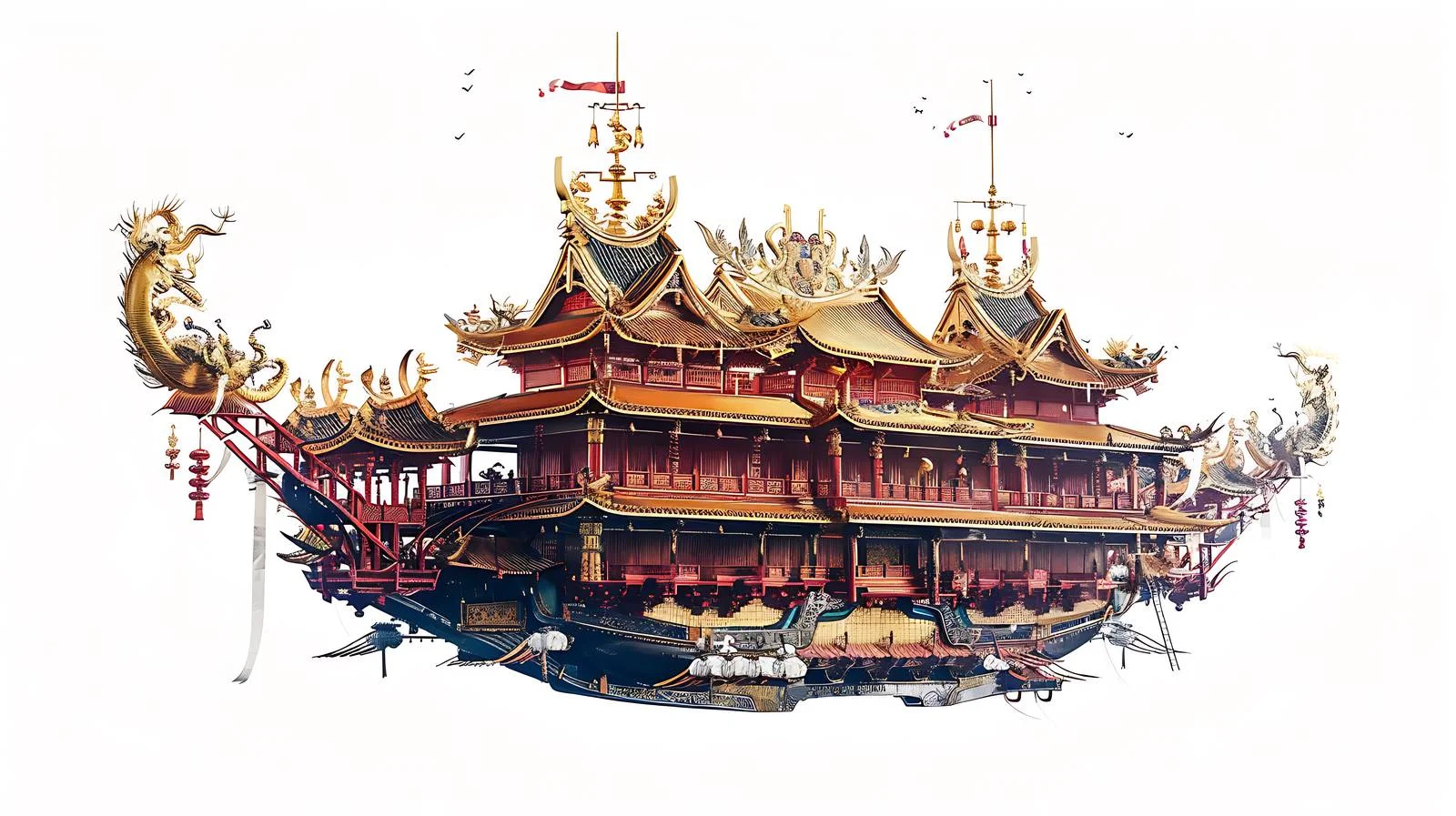 Elegant Hengdao Hezi on Pure White — free download from Dotvec