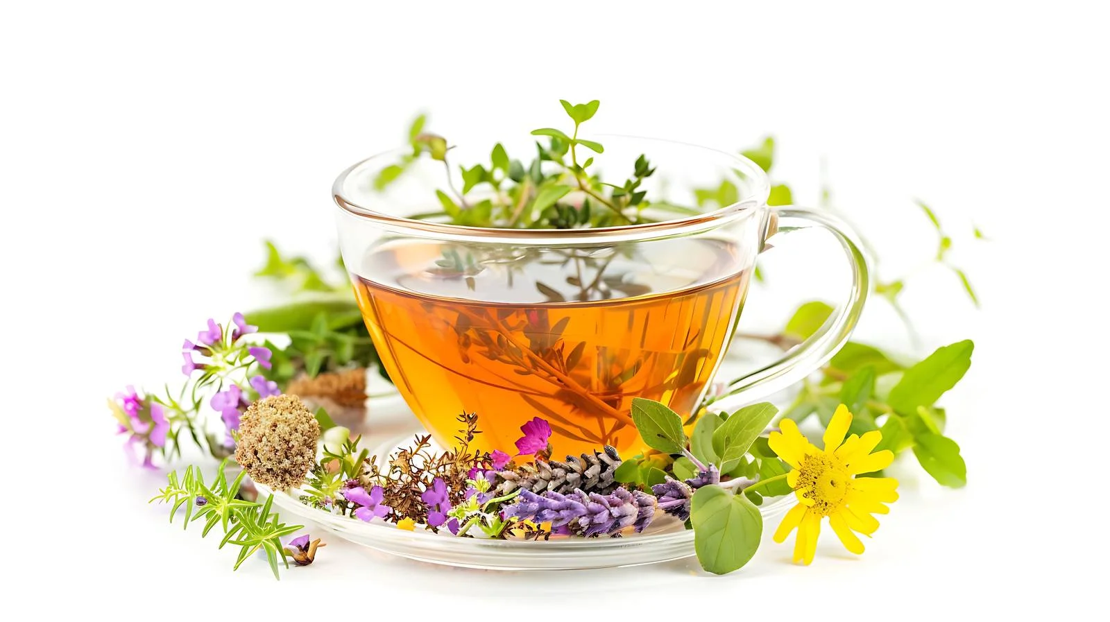 Tranquil Herbal Infusion Amidst Nature's Serenity — free download from Dotvec